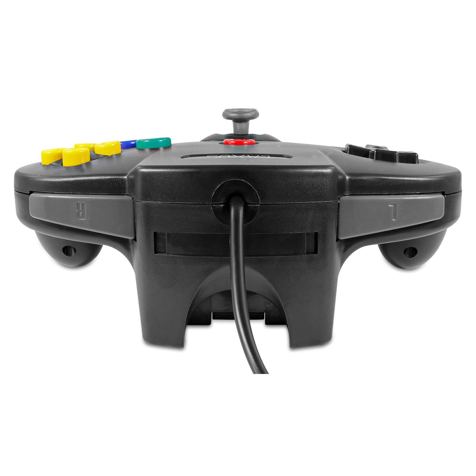 EAXUS Gamepad für Nintendo 64 N64) (1 Schwarz/Grau in Controller für St