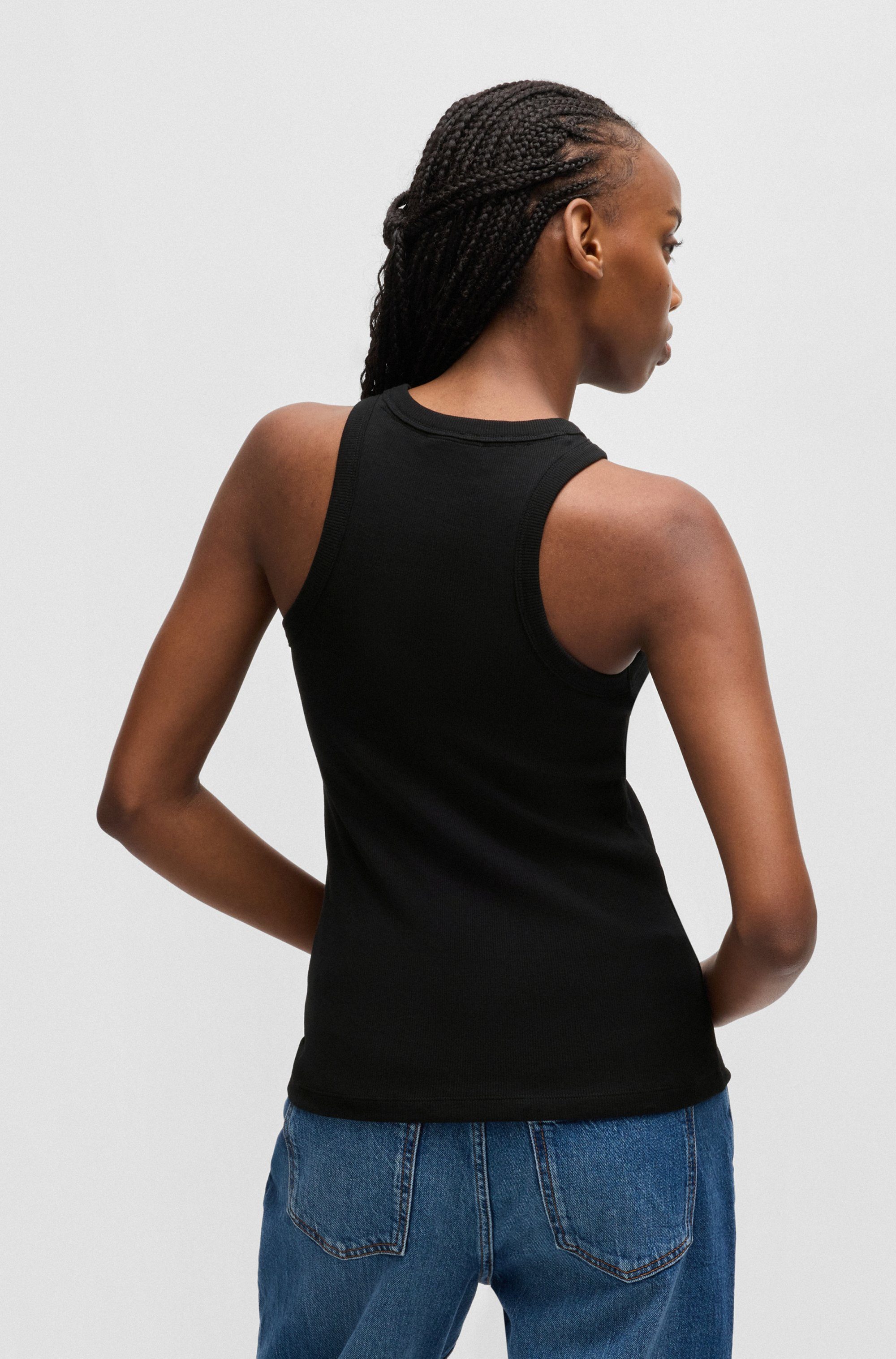 HUGO Blue Tanktop Easy Tank Stretch-Baumwolle, Slim Fit günstig online kaufen