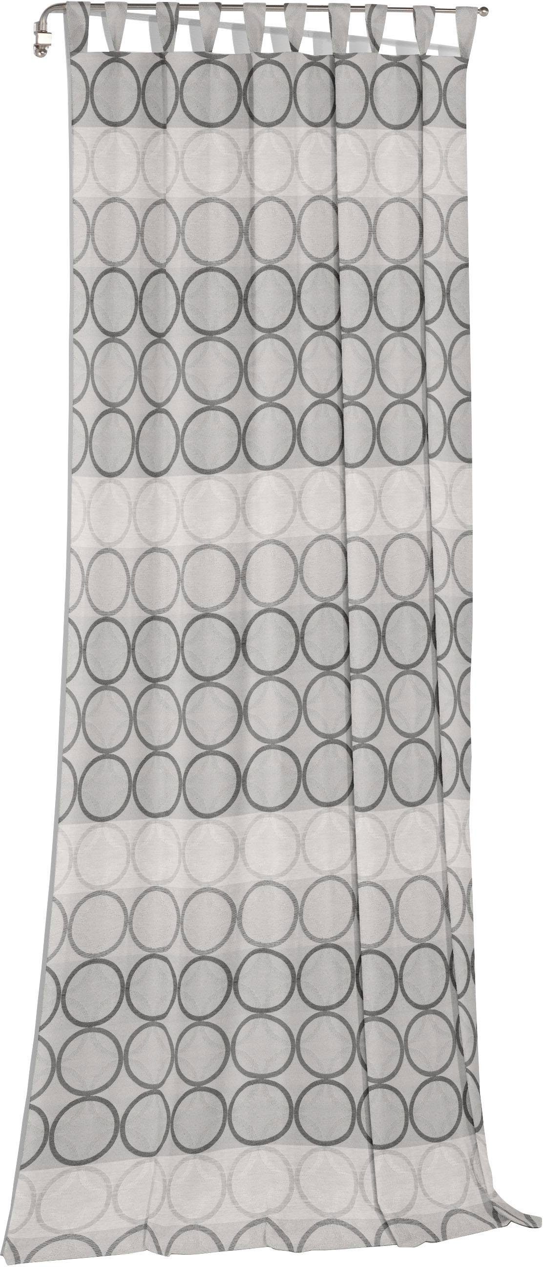 Wirth Vorhang Zirbello (1 St), Schlaufen, blickdicht, Jacquard