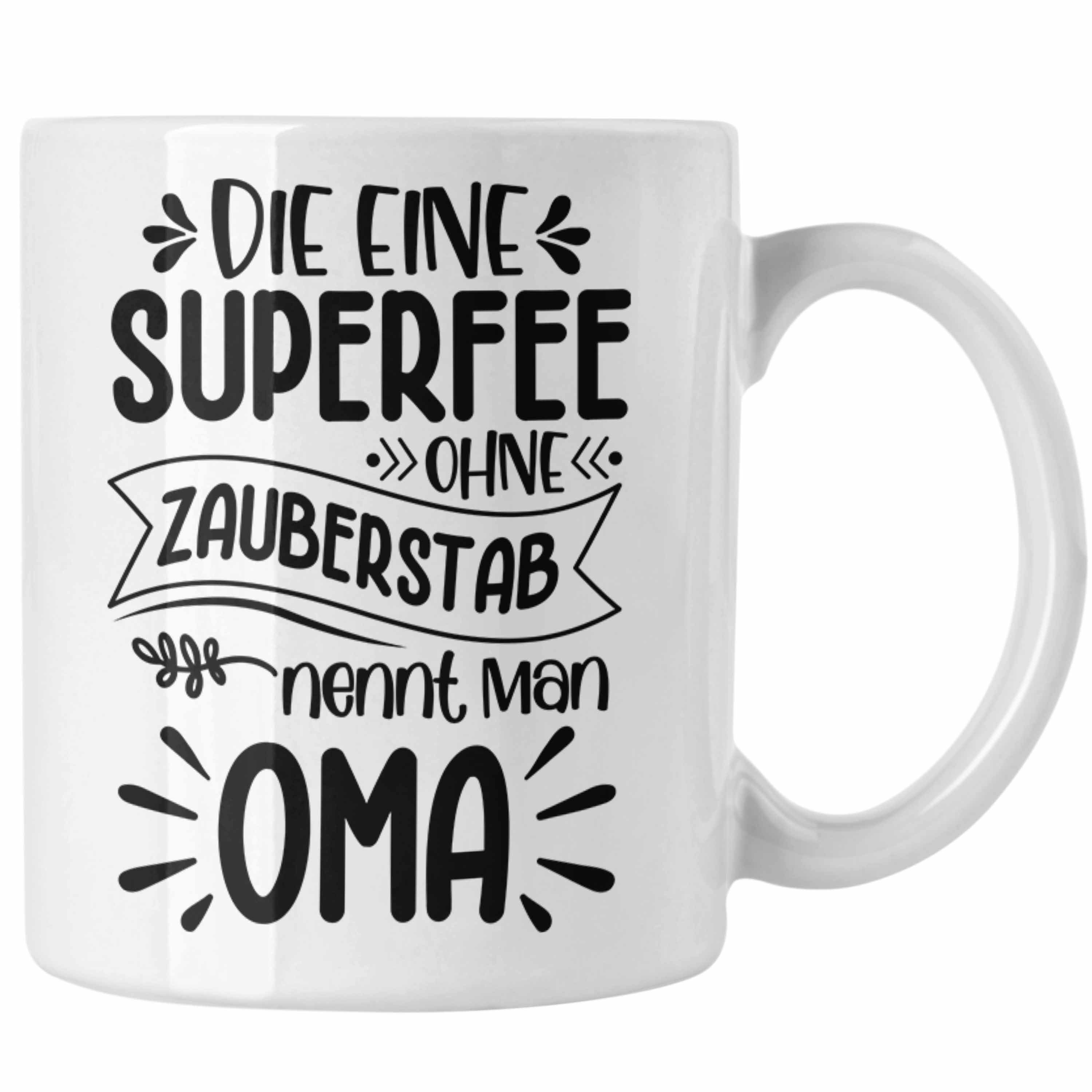 Geschenk Welt Beste Tasse Oma Trendation Der Tasse Weihnachten Trendation für - Geburtstag Superfee Weiss Oma