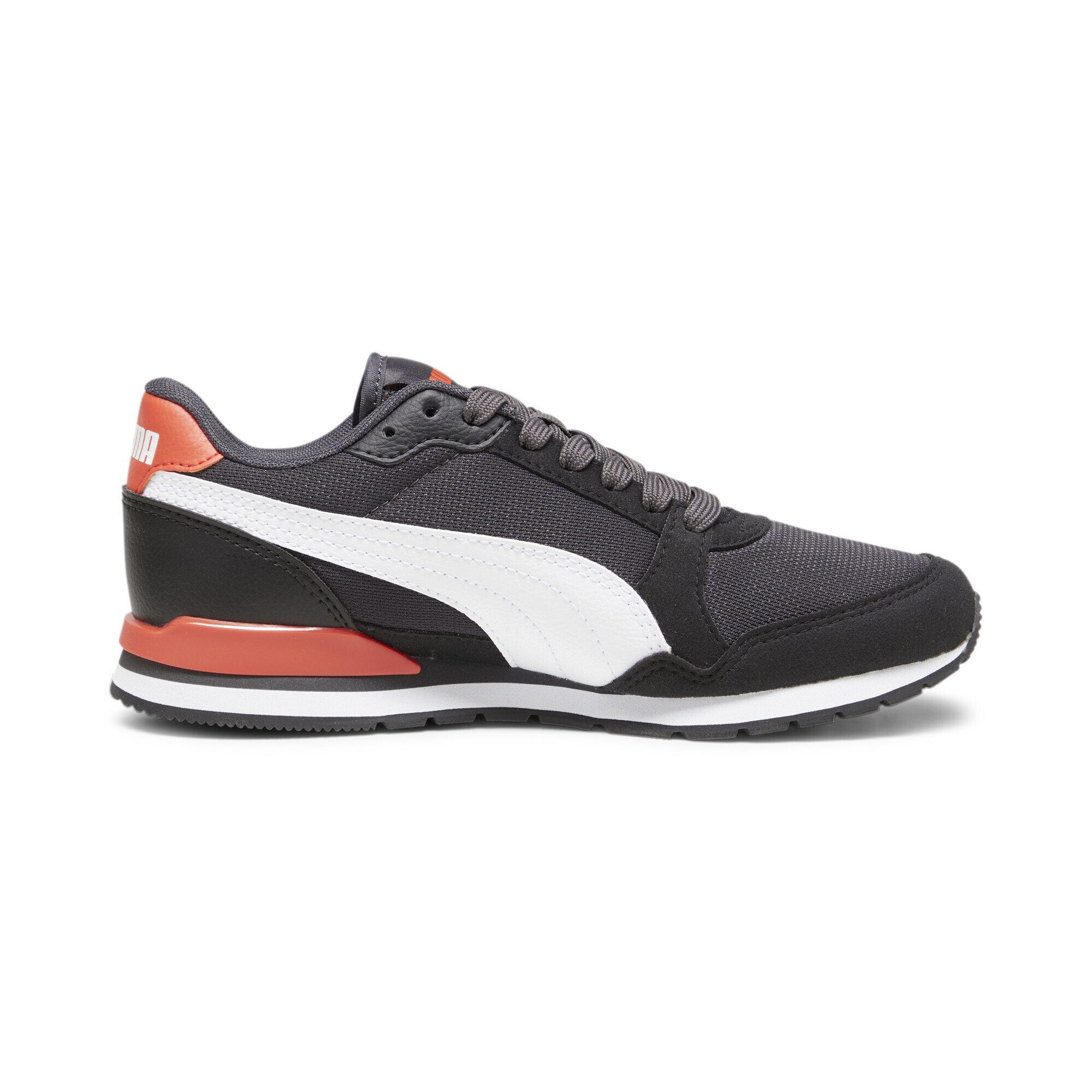 PUMA Dark Sneaker White Gray Black Coal Mesh Jugendliche V Sneakers ST v3 Runner