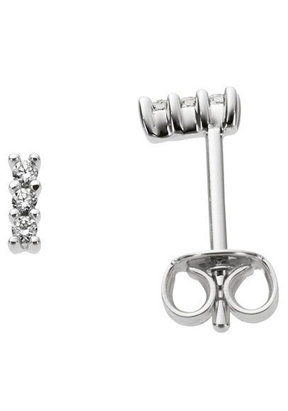 Paar Ohrstecker Schmuck Geschenk Gold 333 Ohrschmuck Länglich Stab