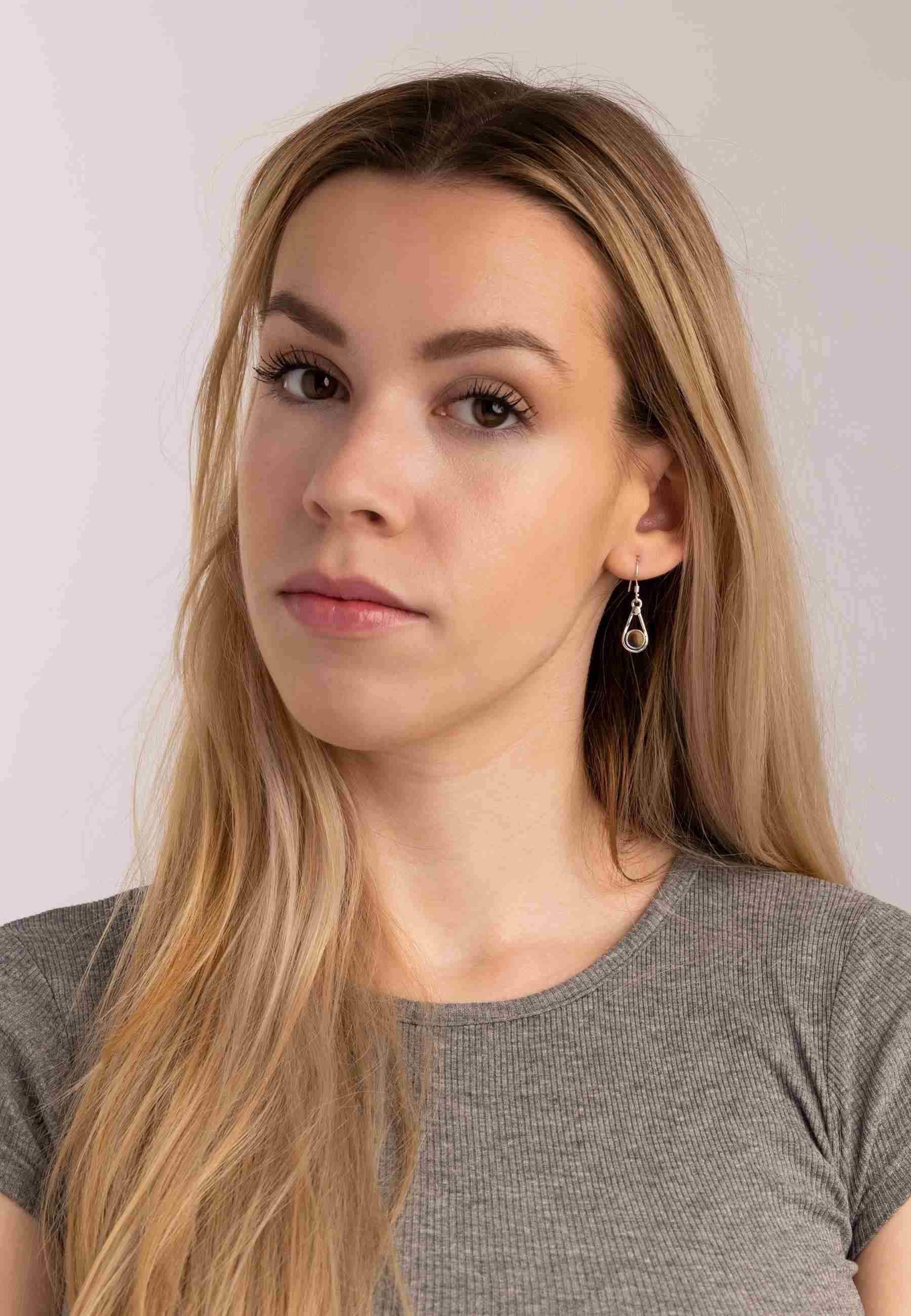 mantraroma Paar Ohrhänger HATA aus 925 Silber mit Tigerauge (Paar, Paar Ohr günstig online kaufen