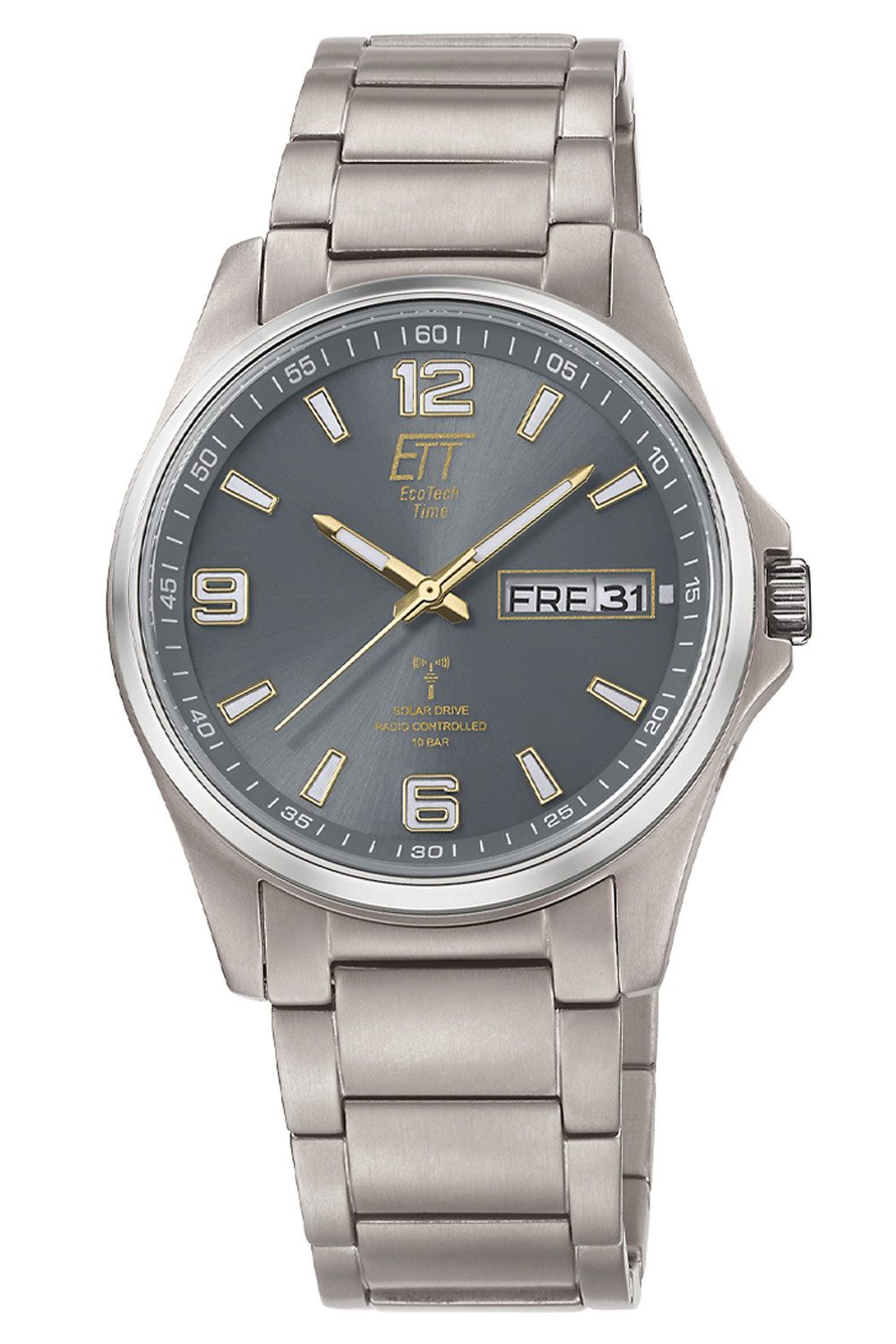 ETT Solaruhr Funk-Solar Everest Gents Titan/Grau