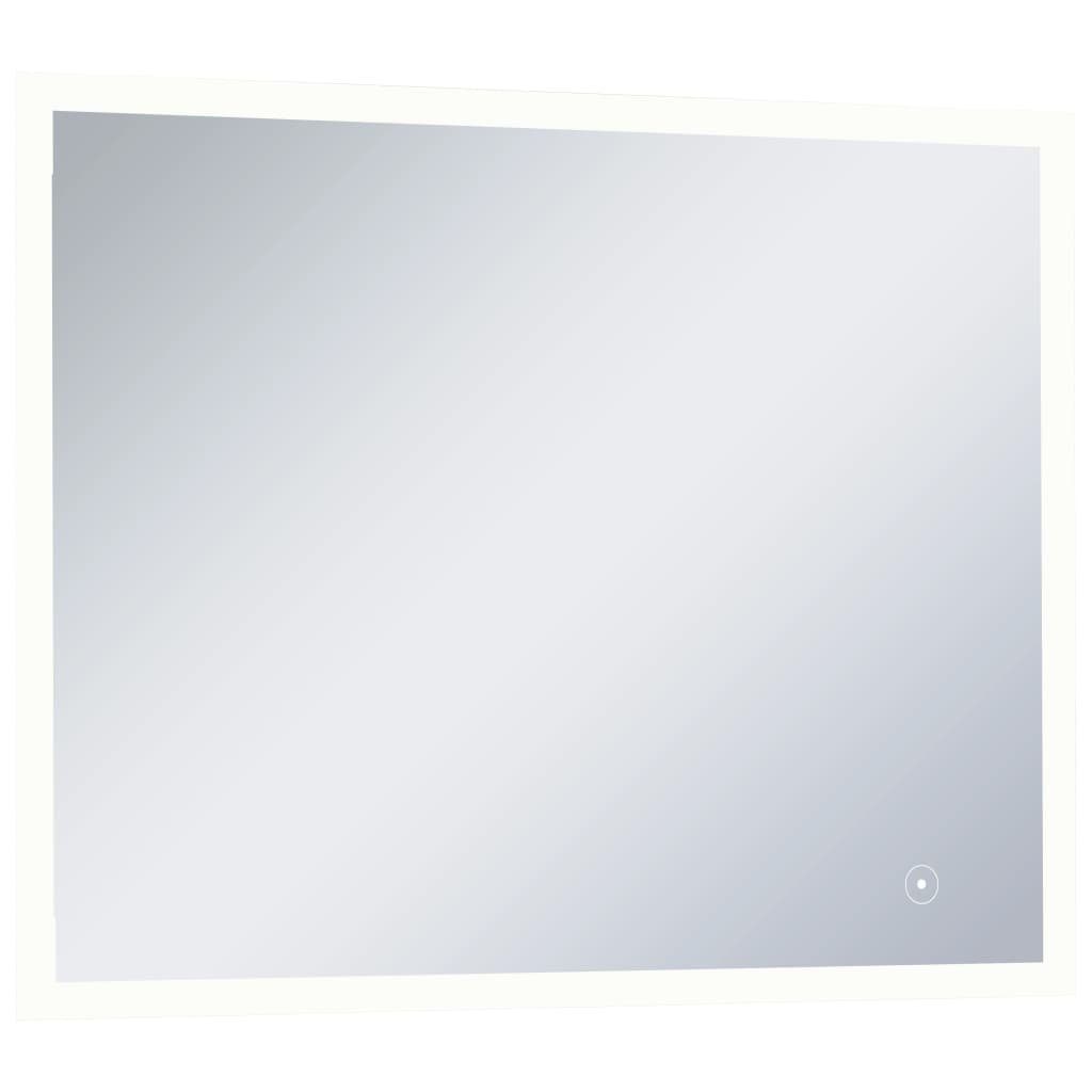 furnicato mit Wandspiegel Berührungssensor 80x60 cm LED-Badspiegel