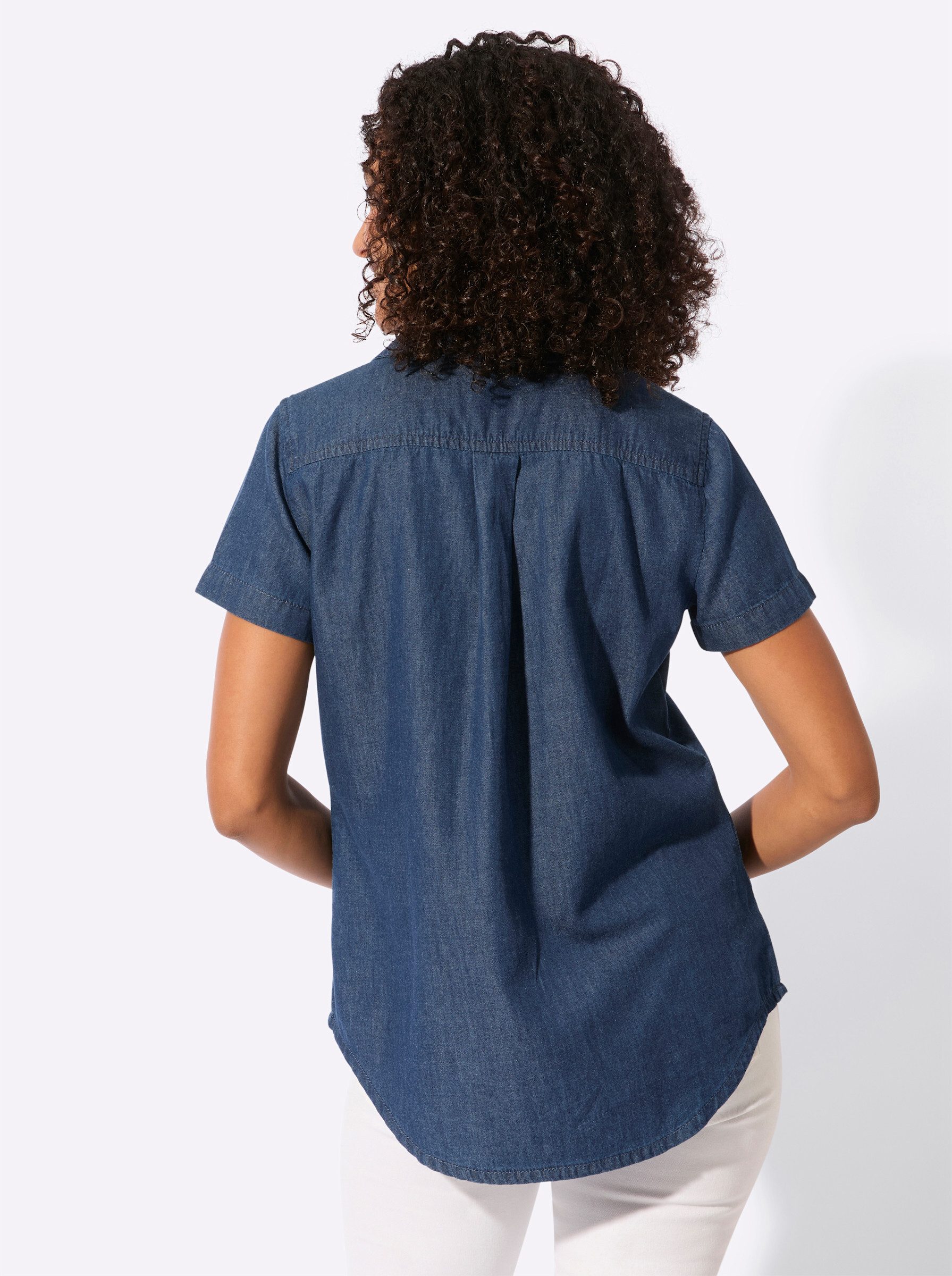 Witt Klassische Bluse Jeanstunika . günstig online kaufen