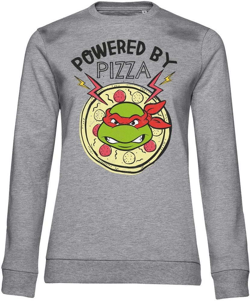 Teenage Mutant Ninja Turtles Rundhalspullover Powered By Pizza Girly Sweatshirt