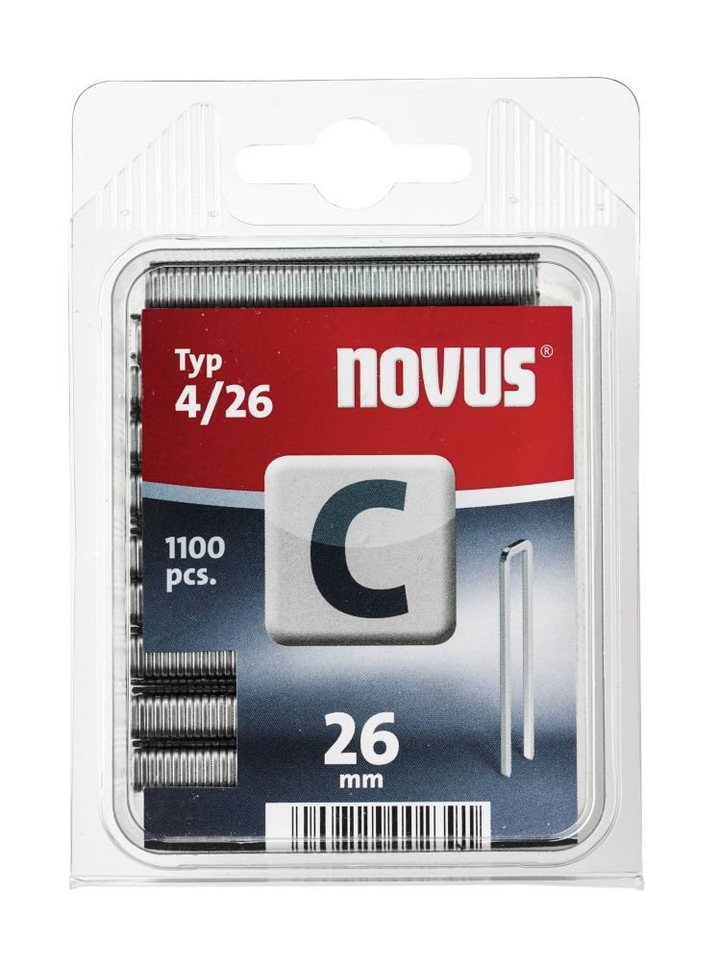 Thumbnail - NOVUS Tackerklammer Novus Tackerklammer Typ C 4/26 1100 Stück