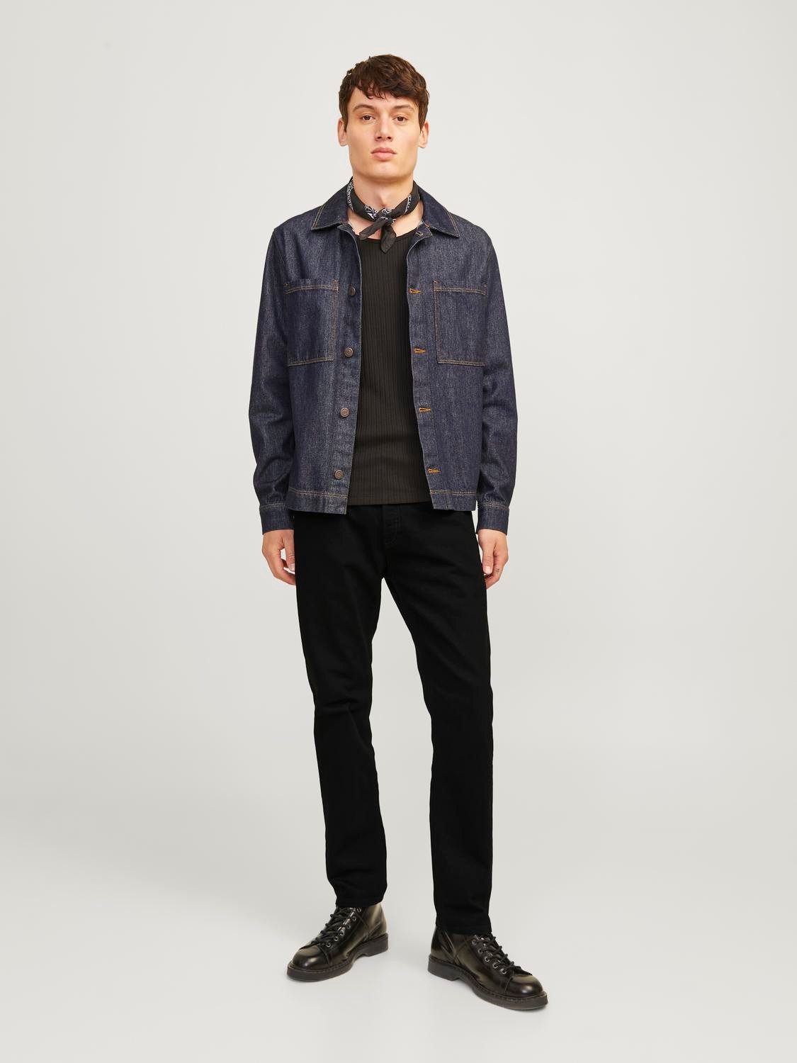Jack & Jones Tapered-fit-Jeans JJIMIKE JJORIGINAL CJ SN mit Five-Pocket-Design