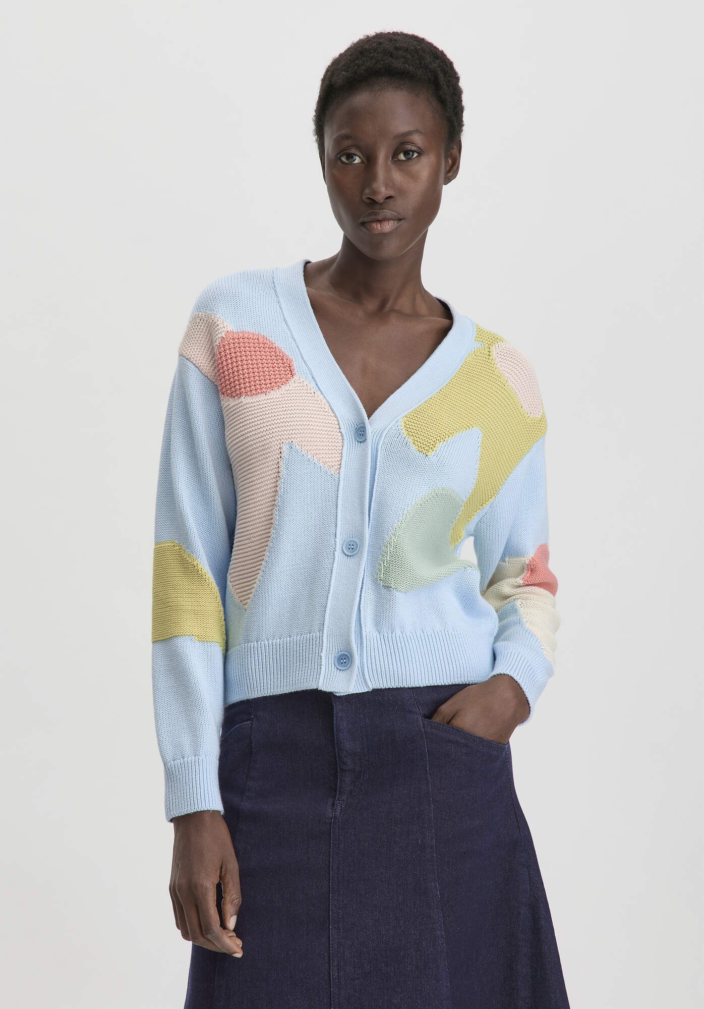 Hessnatur Strickjacke Relaxed aus reiner Bio-Baumwolle (1-tlg) günstig online kaufen