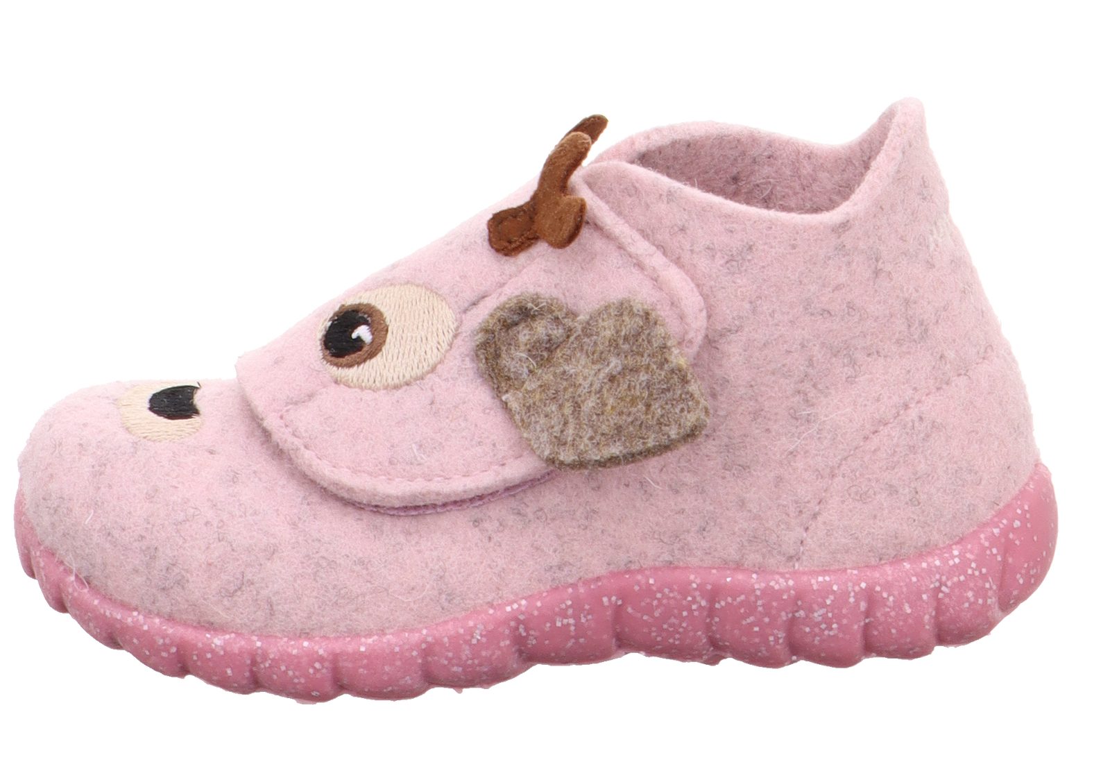 Superfit Superfit Kinder Filz-Hausschuh HAPPY 1-800295-5520 rosa Hausschuh