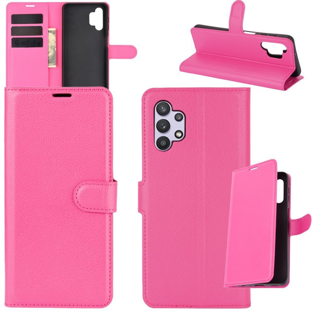 Wigento Handyhülle Für Samsung Galaxy A32 5G A326B Handy Tasche Wallet Premium Schutz Hülle Case Cover Etuis Neu Zubehör