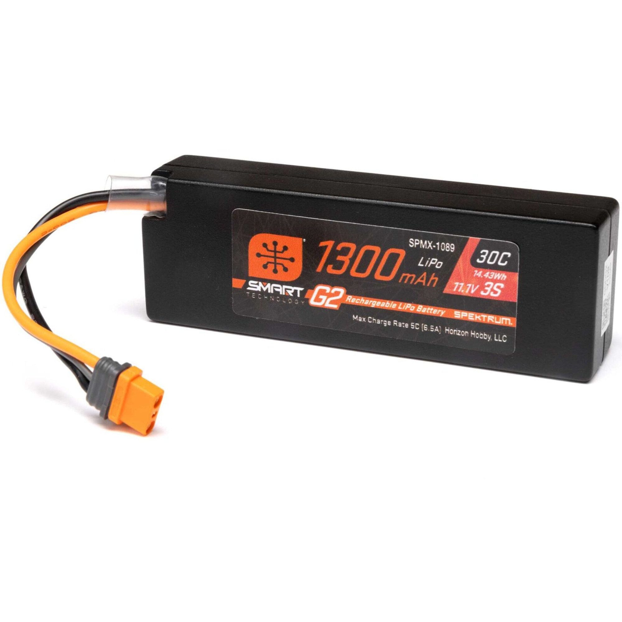 Spektrum Spektrum Lipo Akku 11,1V 1300mAh 3S 30C Smart G2 IC2 Stecker RC-Fernsteuerung