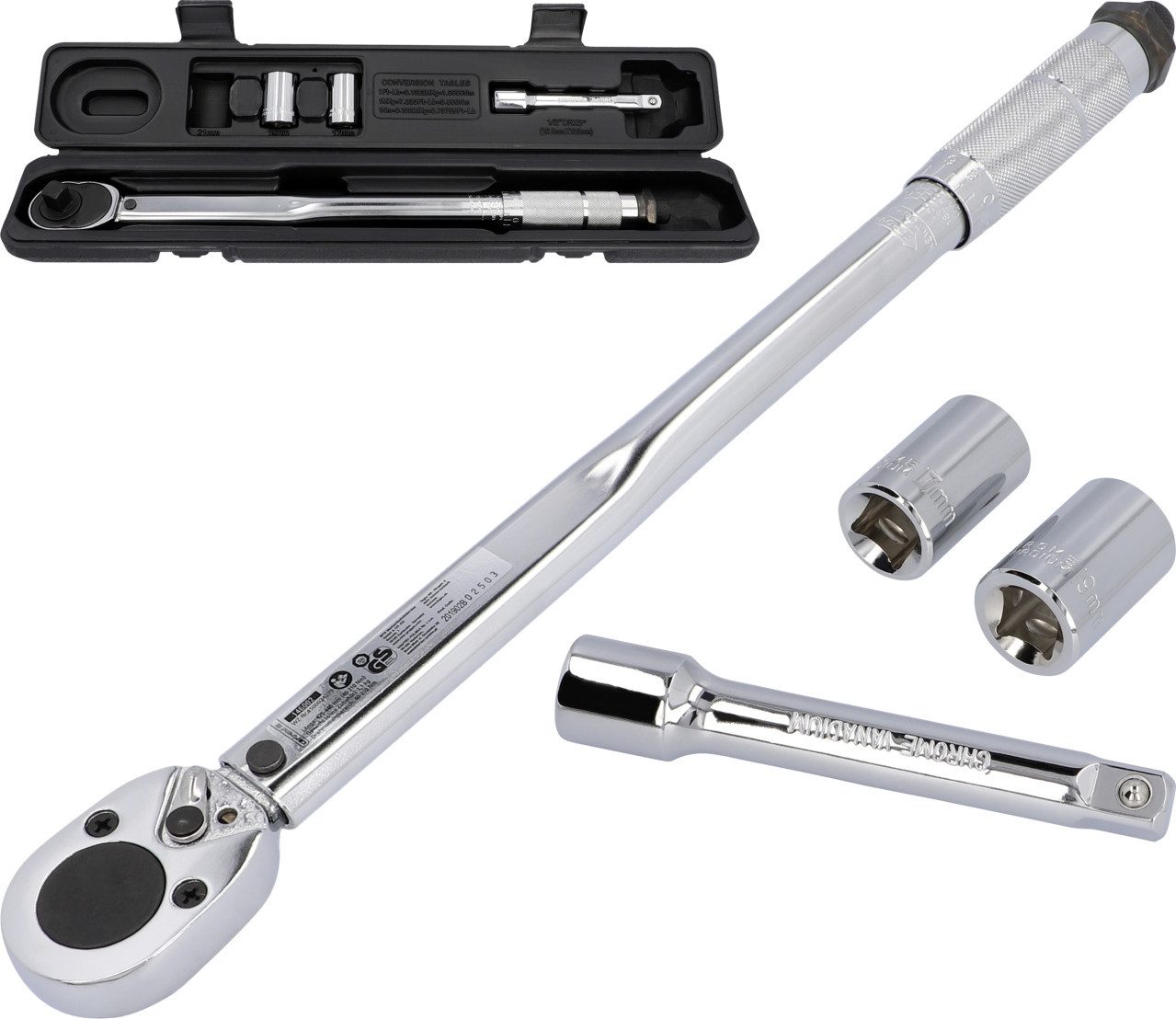 Cartrend Drehmomentschlüssel Cartrend Drehmomentschlüssel 12,7 mm (1/2), 40-210