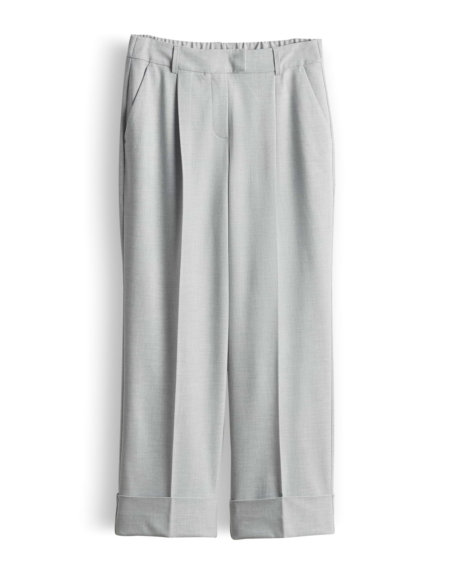 someday Bundfaltenhose CISILIA REFINED aus fein strukturiertem Piqué