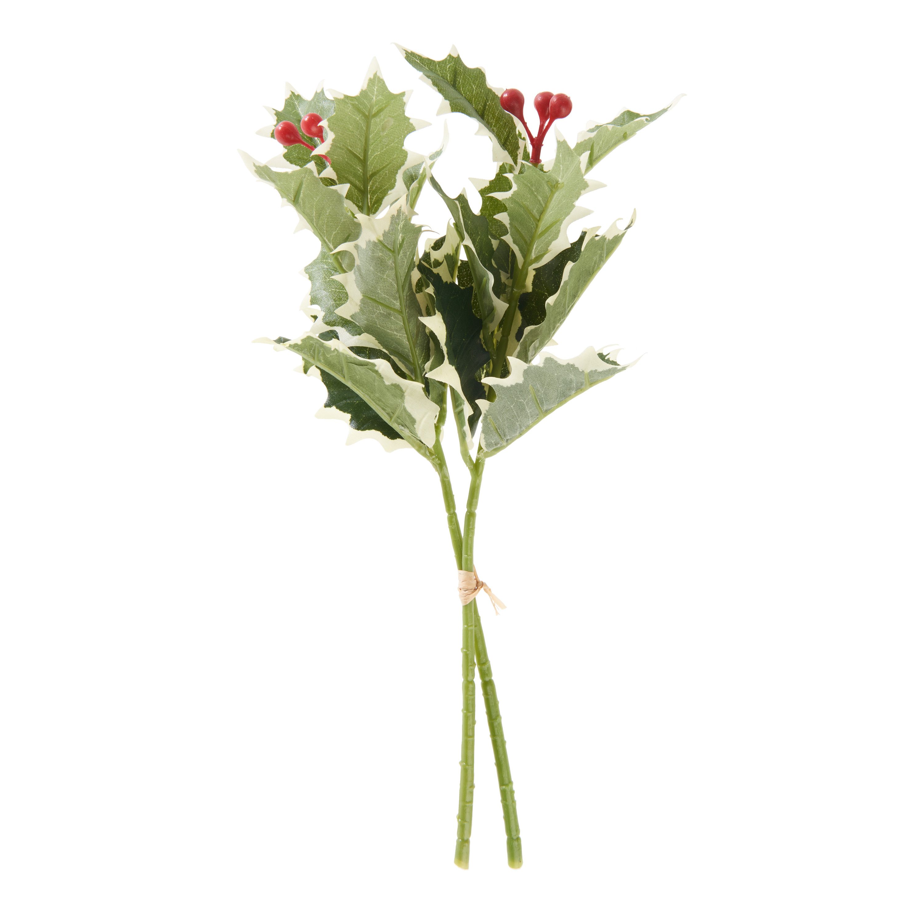 Kunstzweig Zweig mit Beeren Ilex, DPI, 33 cm