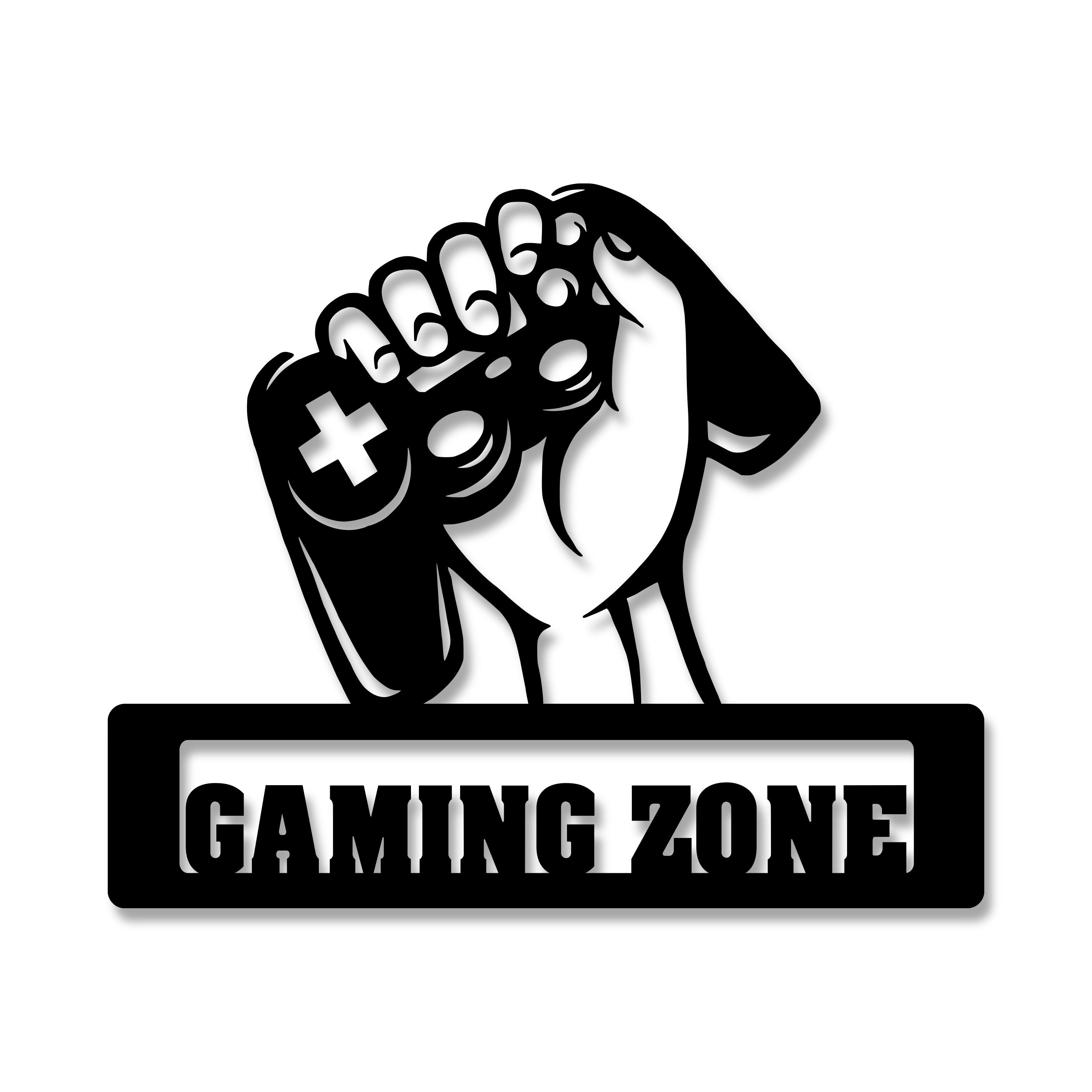 Namofactur LED Dekolicht Gaming Zone Faust - Gamer Licht Wanddeko mit RGB F günstig online kaufen