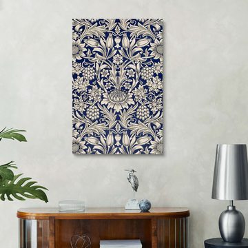 Posterlounge Holzbild William Morris, Sonnenblume, Wohnzimmer Orientalisches Flair Grafikdesign