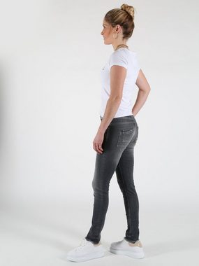 Miracle of Denim Slim-fit-Jeans Ulla Slim Fit Jeans Mit beliebter Knopfleiste