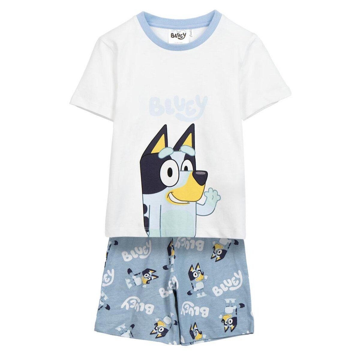 Bluey Pyjama Bluey Schlafanzug Pyjama T-Shirt & Short