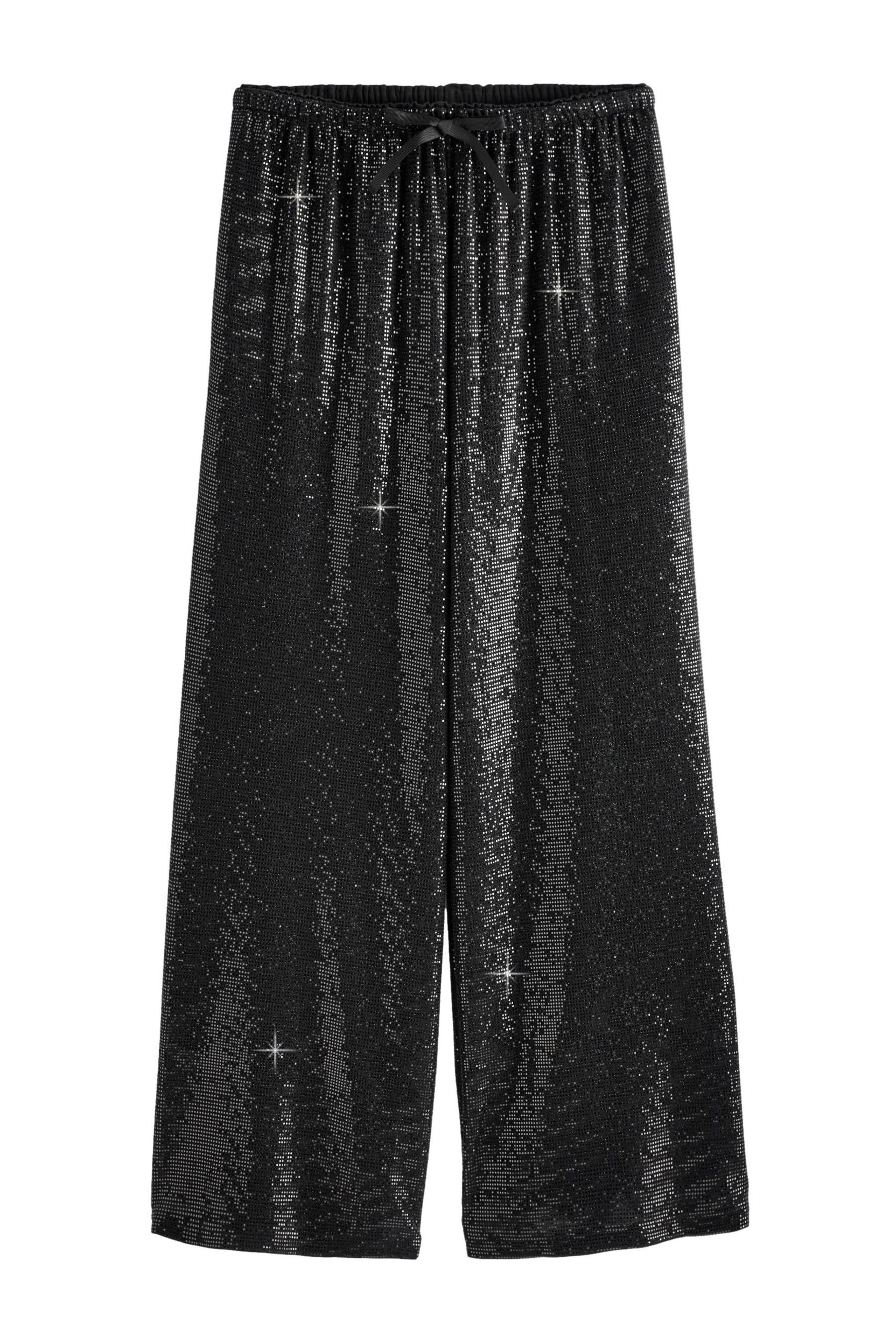 Next Palazzohose Paillettenhose mit weitem Bein, günstig online kaufen