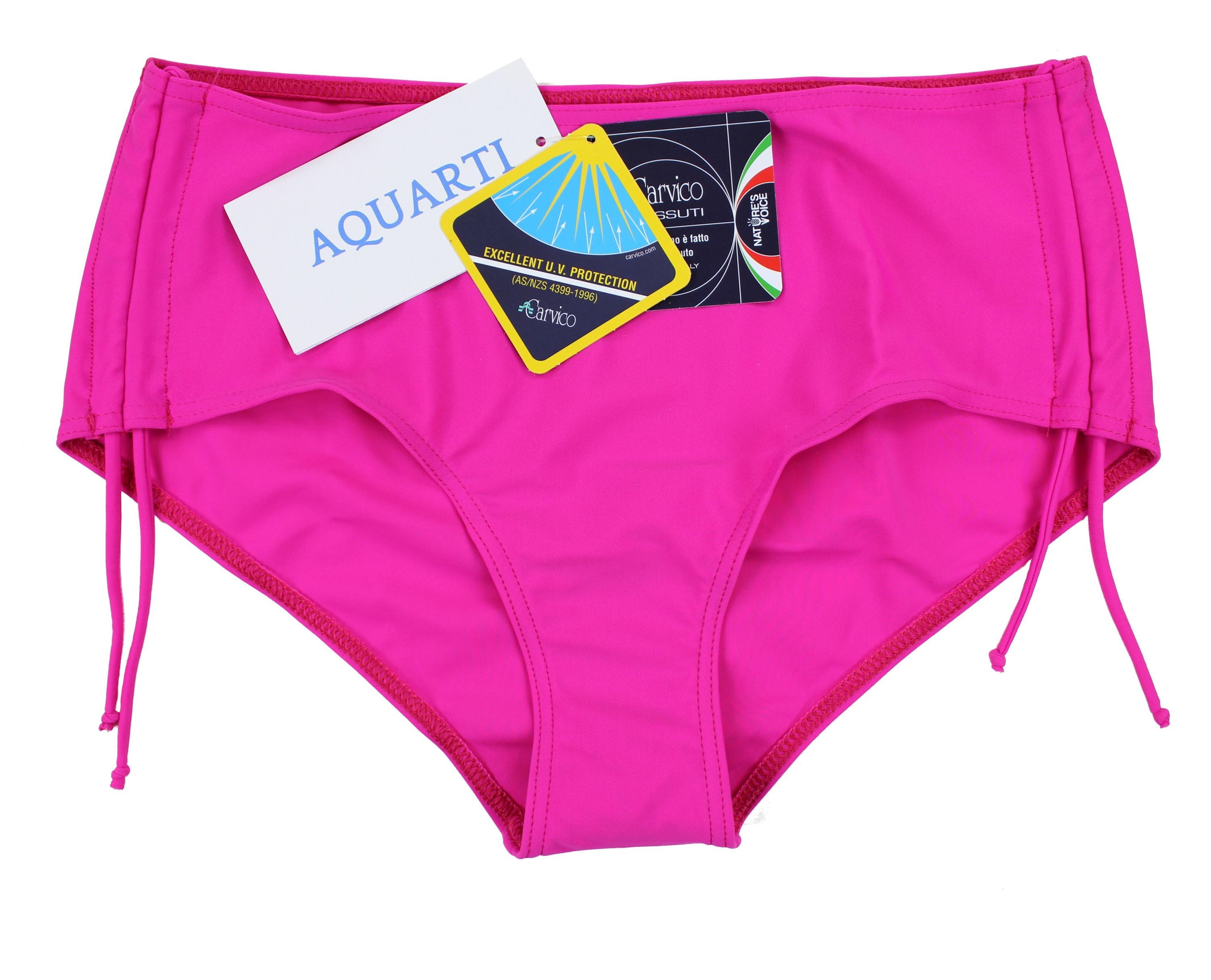 Aquarti Bikini-Hose Aquarti Damen Bikinihose mit Raffung und Schnüren