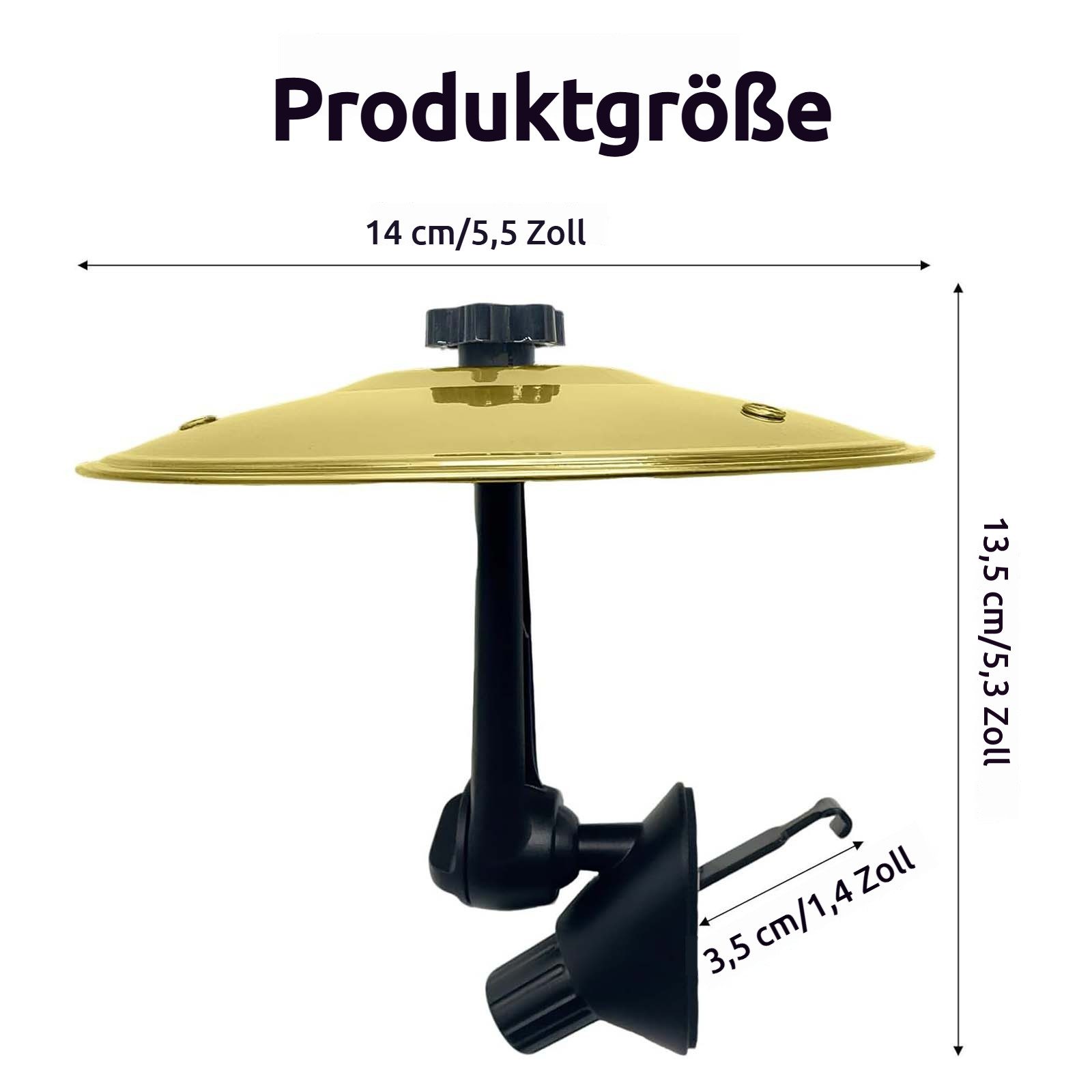 JOYOLEDER Schlagzeug 2 pcs Autounfall Cymbals, Auto Crash Becken,Auto-Trommel-Lüftungsschlitz, Mini-Trommel Crash-Clip, Car Cymbals Air Vent, Auto Schlagzeug Becken, Mini Schlagzeug Autofür, Alle Arten Von Fahrzeugen
