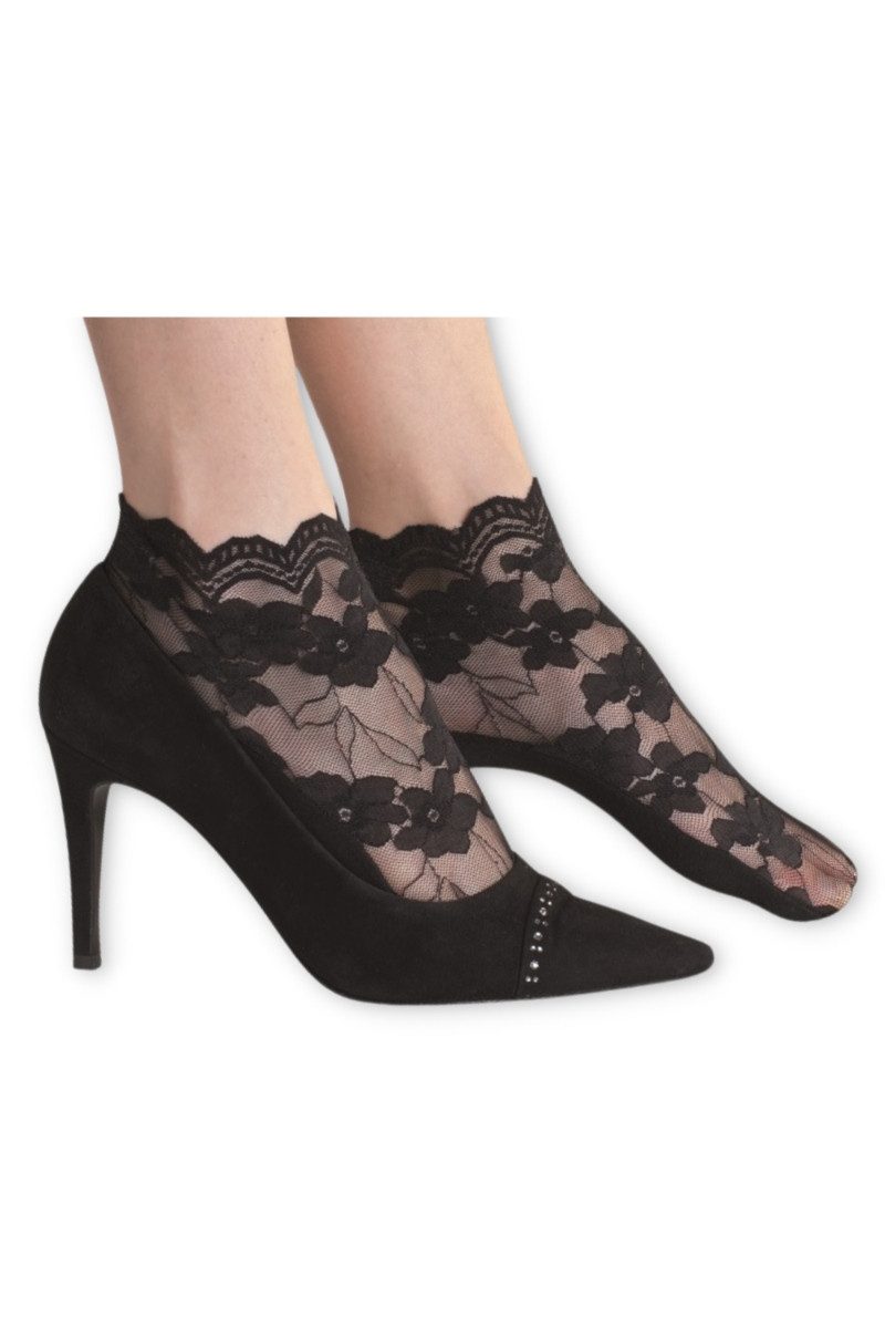 Sympatico Trachtensocken Trachtensocken - LIZZY - schwarz, weiß