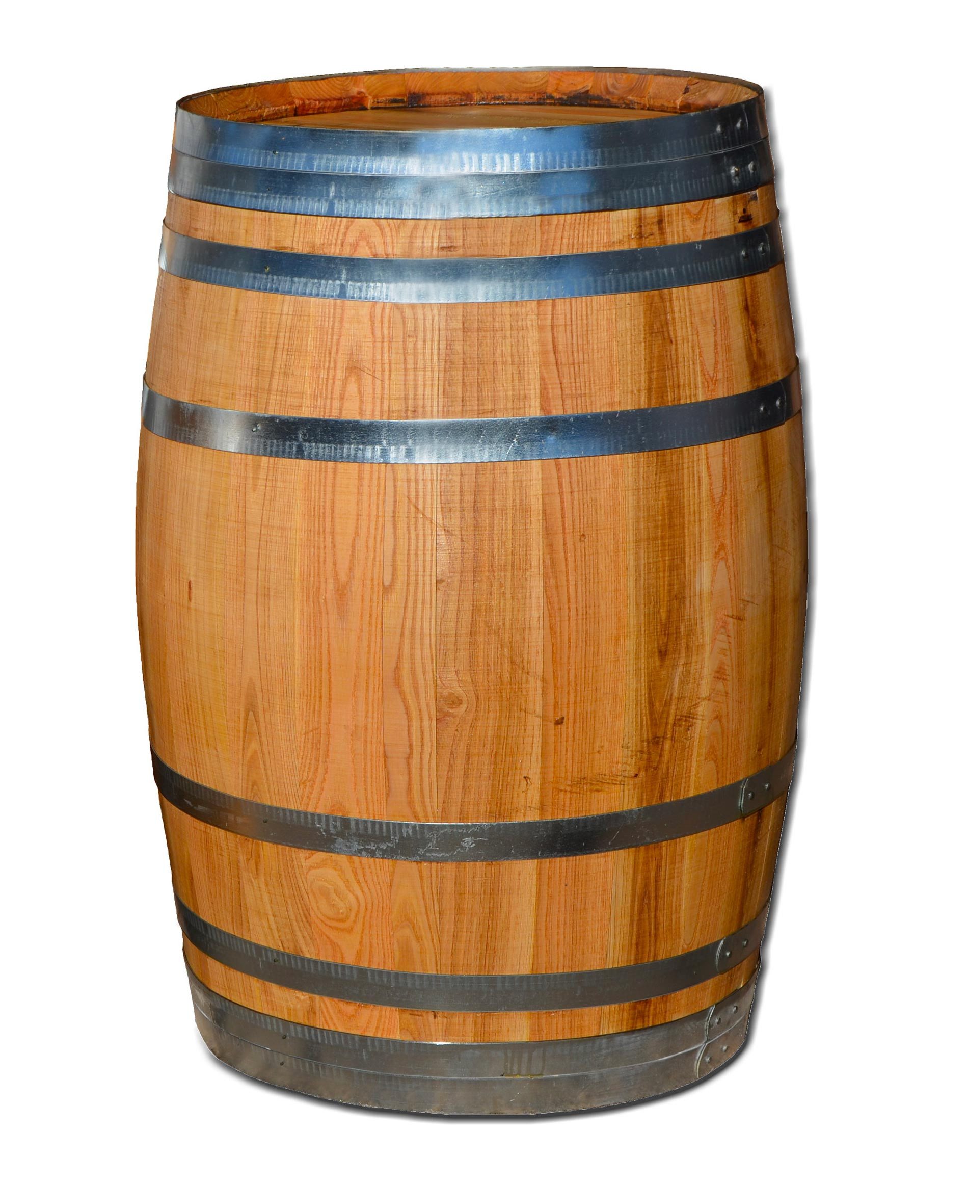 Temesso Stehtisch 100 oder 150 Liter - Holzfass geölt - geschlossen als Stehtisch - neu