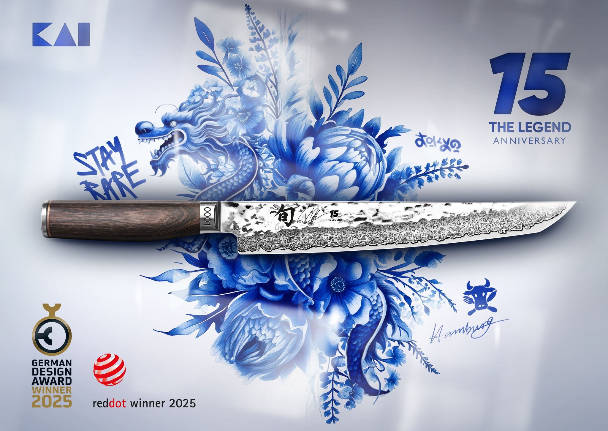 KAI Kochmesser Shun Premier Tim Mälzer Tanto Slicer TDM-1785 25,5 cm - limitiert – Bild 3 von 5