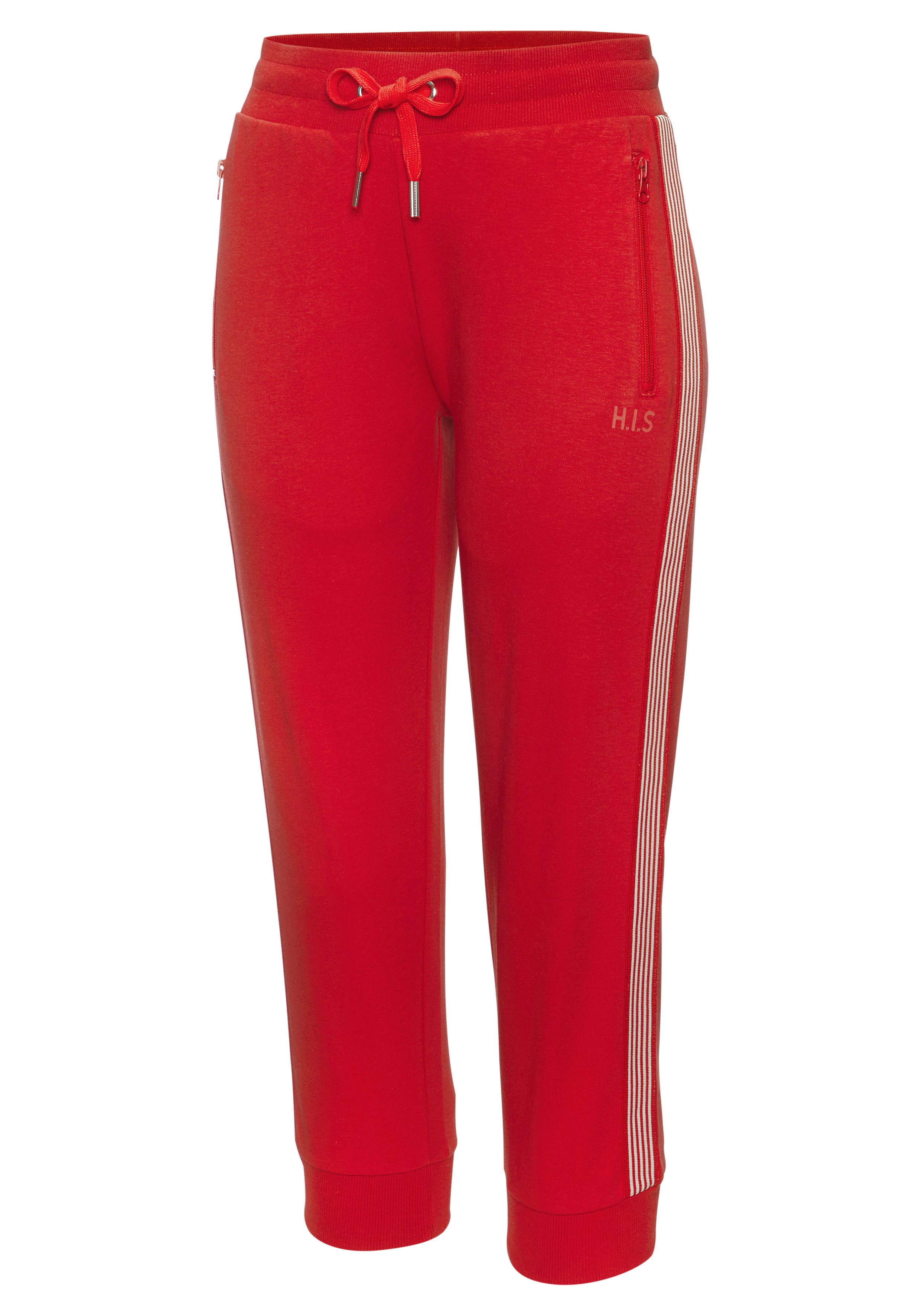 H.I.S Relax-Caprihose mit seitlichen Tapestreifen
