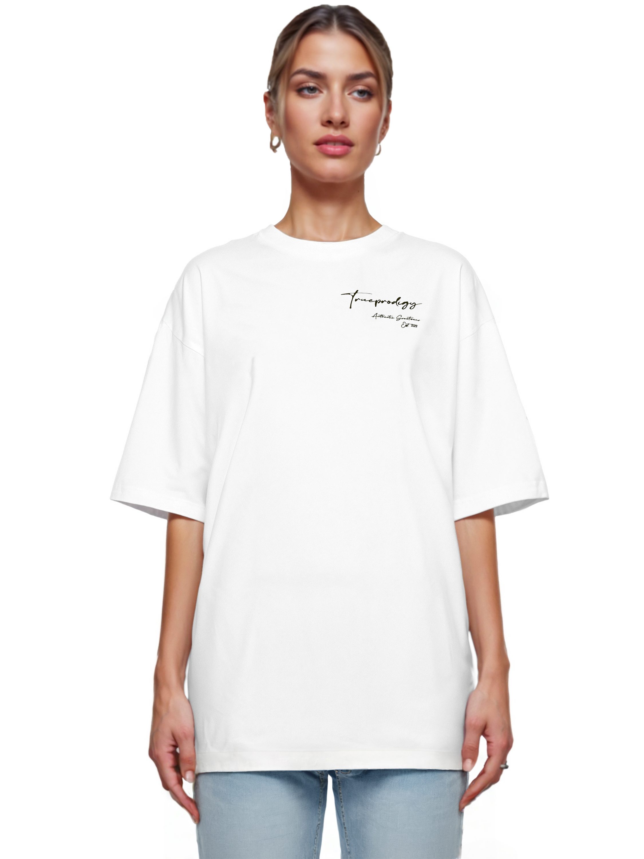 trueprodigy Oversize-Shirt Marin F Logoprint Rundhals günstig online kaufen