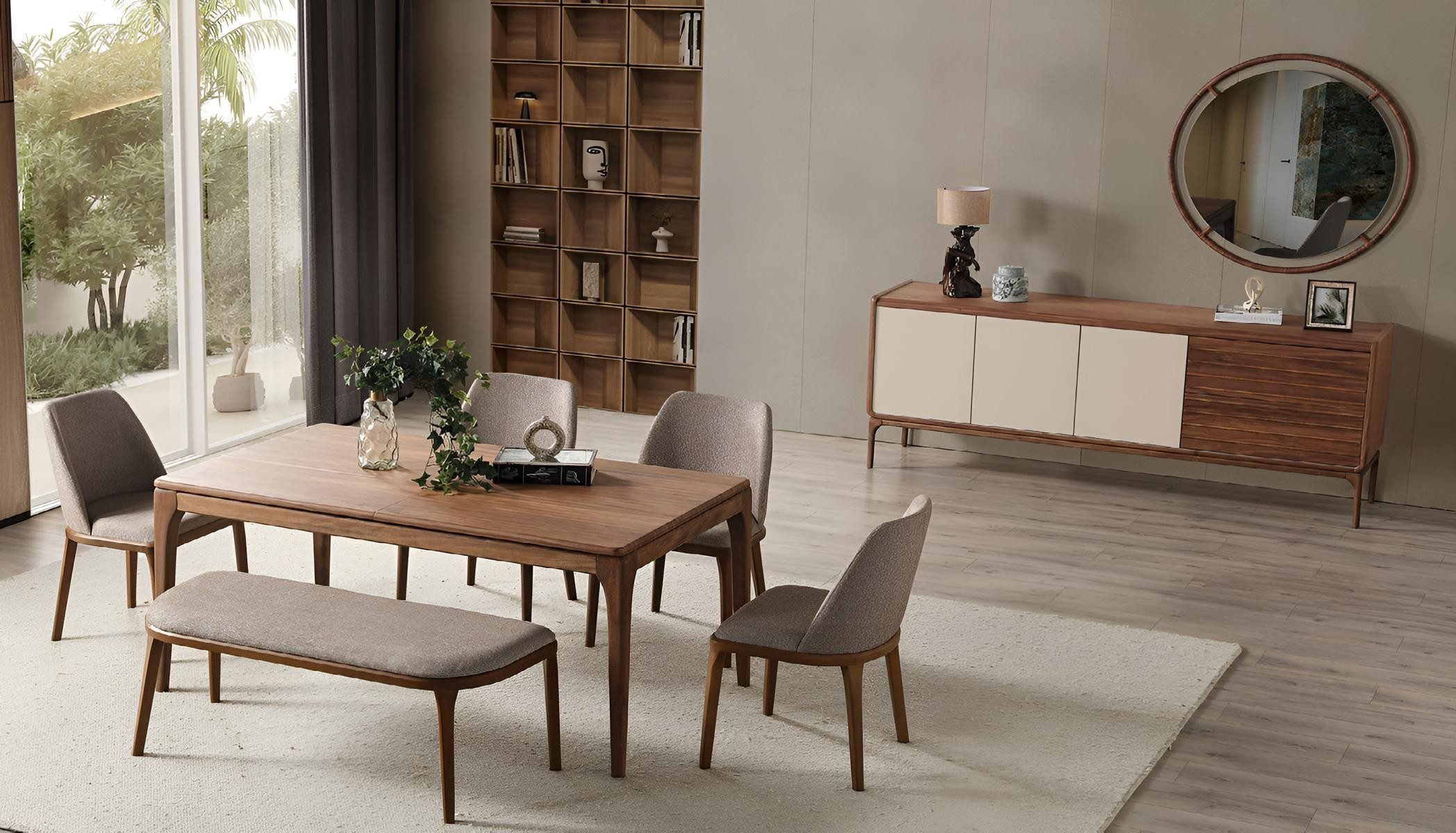 Xlmoebel Esszimmerstuhl Hellgraue Designer Küchenstühle im 8er Set (8er Set, 8 St), Made in Europa