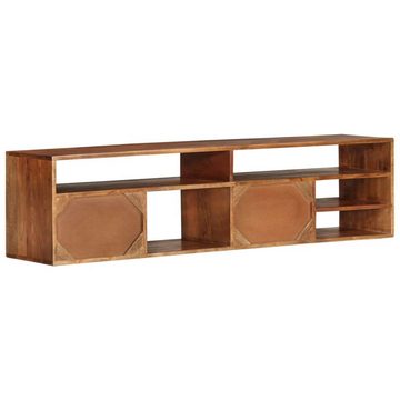 furnicato TV-Schrank 140x30x35 cm Massivholz Akazie