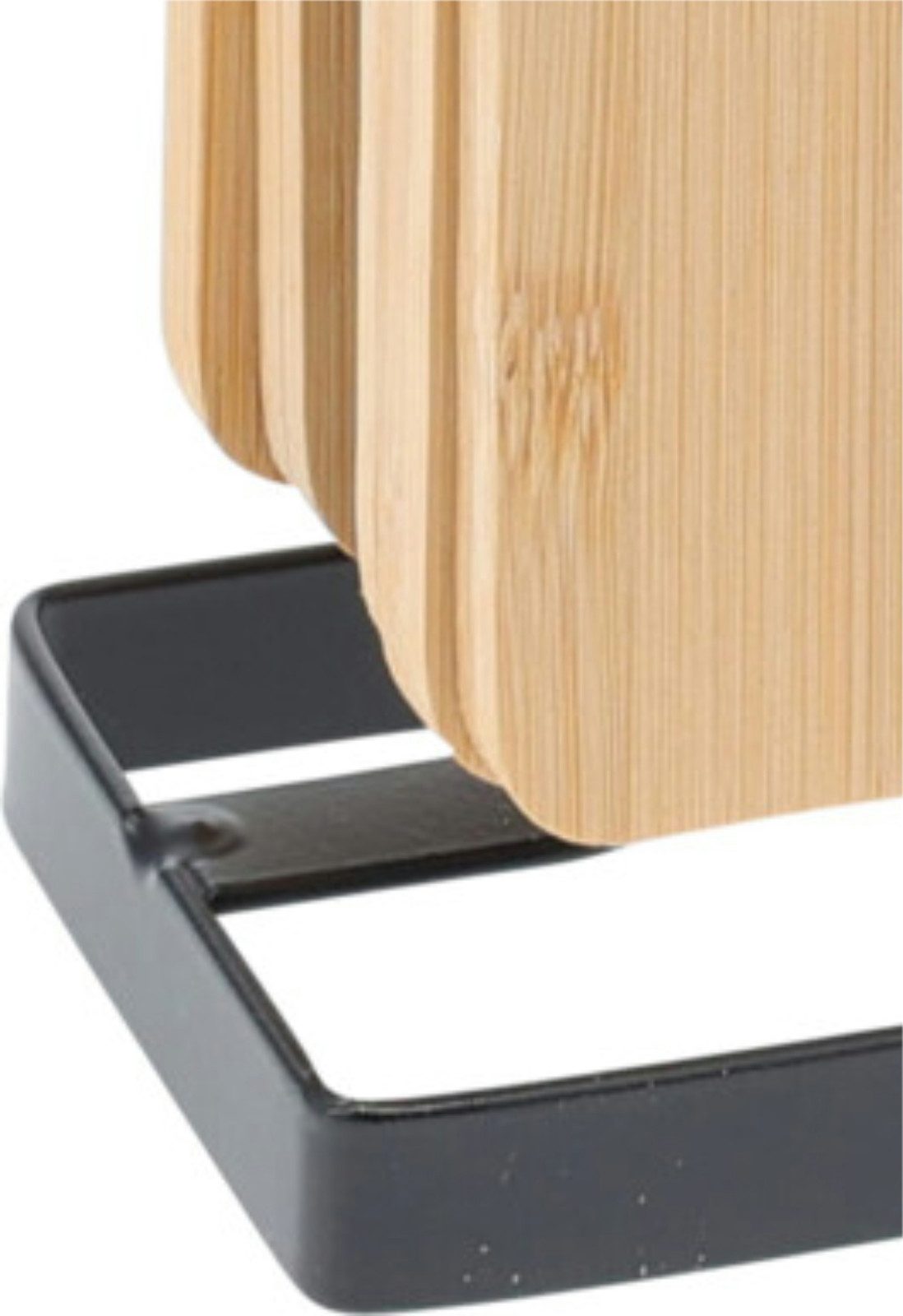 Koopman Frühstücksbrett Brettchen Schwarz Bambus 7 Tlg., Bambus, (Stück, 7-St., Packung), 7tlg, Tragegriff, Selbstehend, Set – Bild 4 von 5