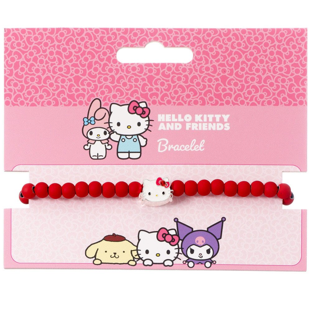 The Carat Shop Armband Hello Kitty Armband rote Perlen mit Hello Kitty Anhä günstig online kaufen