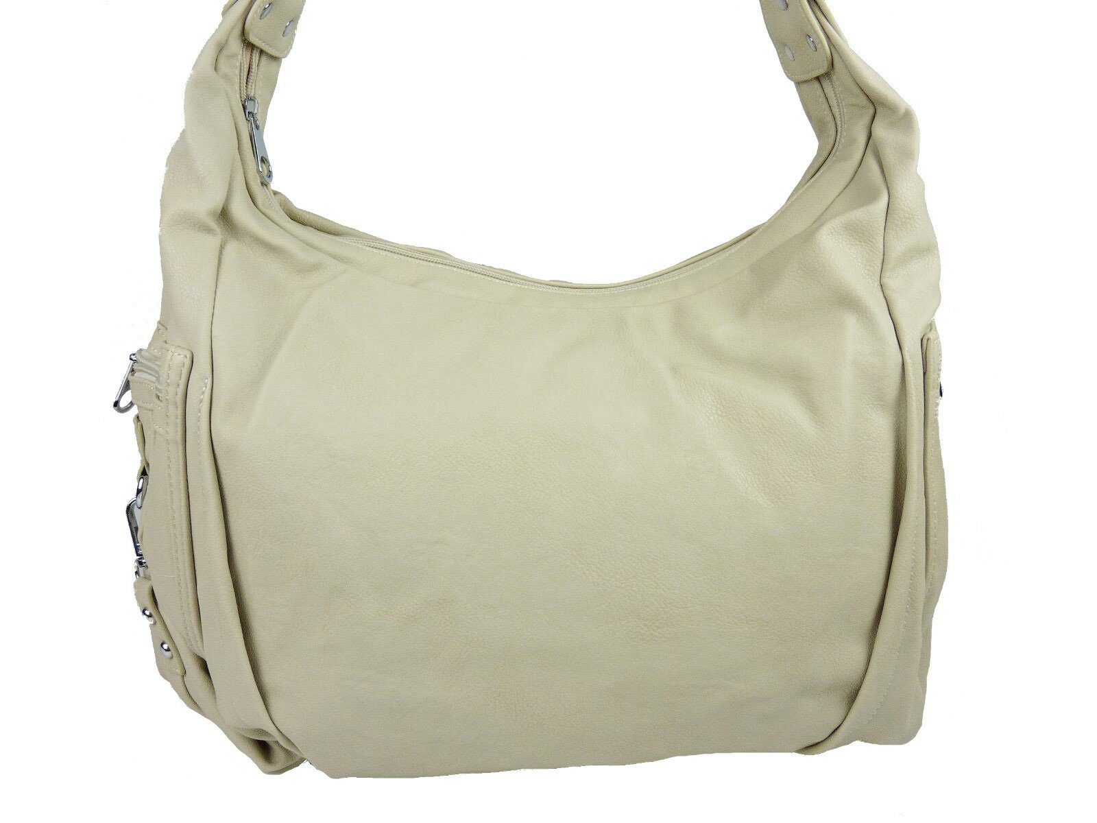 Taschen4life Umhängetasche Shopper Schultertasche 0259, Umhängetasche uni groß
