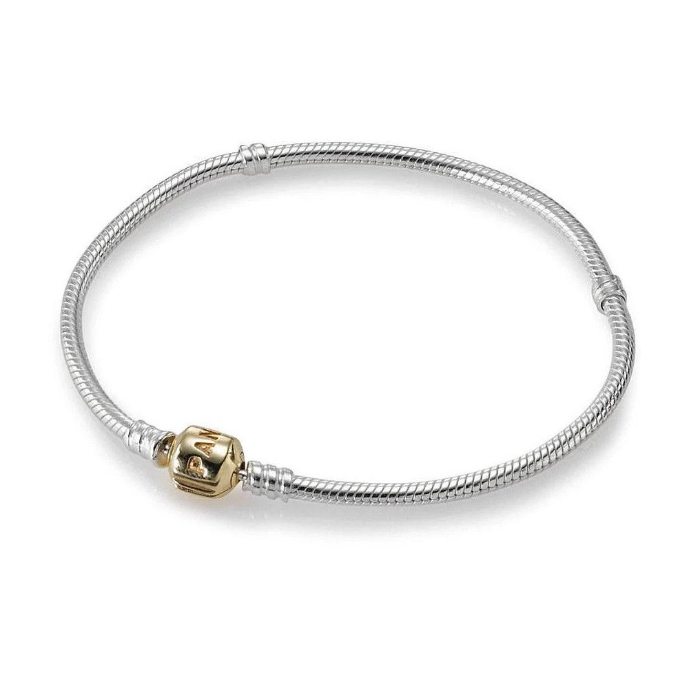 Pandora Charm-Armband Moments Schlangenkette Kugelverschluss 590702HG-17