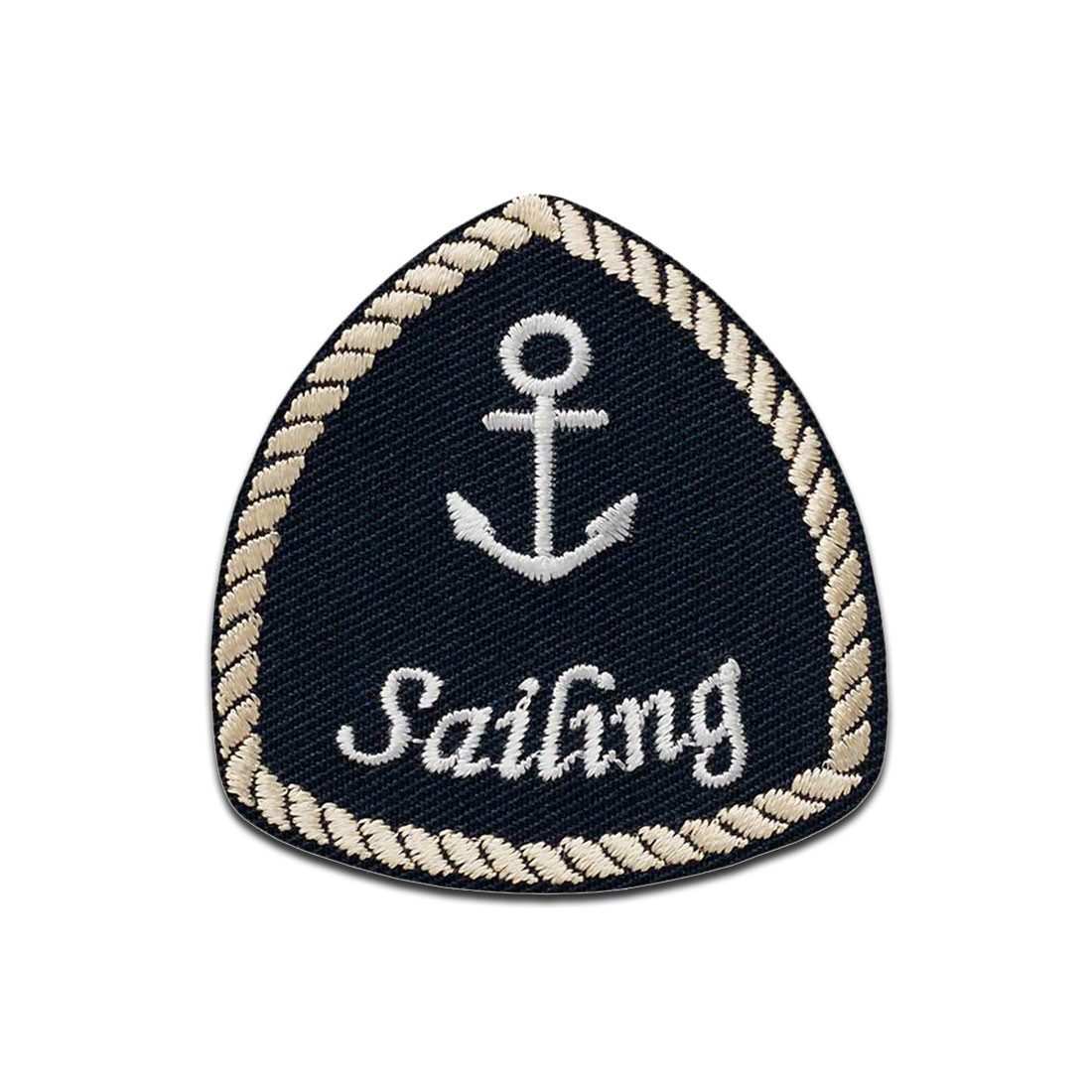 Mono-Quick Aufnäher Bügelbild, Aufbügler, Applikationen, Patches, Flicken, zum aufbügeln, Polyester, Sailing Dreieck - Größe: 5,5 x 5,3 cm