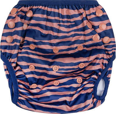 Swim Essentials Schwimmwindel Swim Essentials Schwimmwindel waschbar blau/orange Zebra Muster 0–3