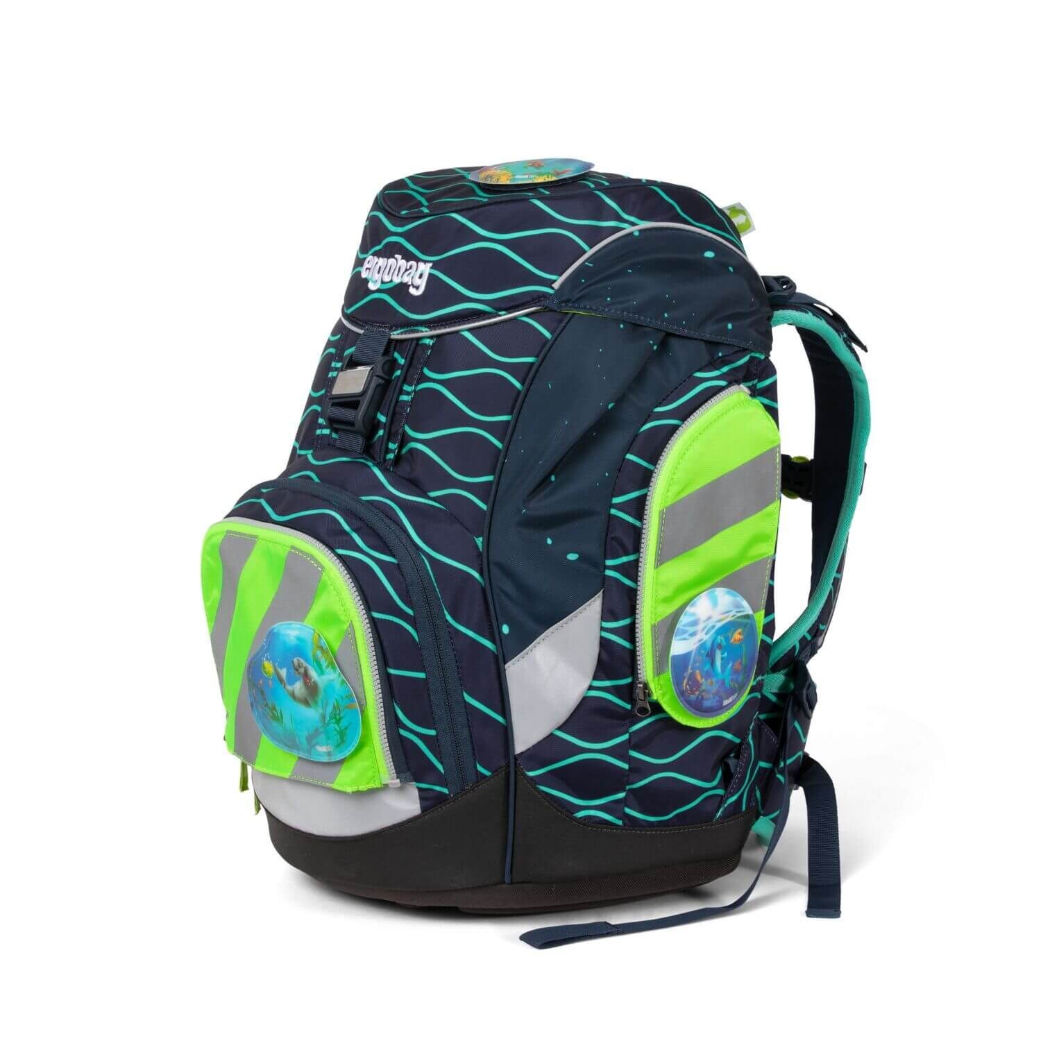 ergobag Reflektor-Aufkleber pack/cubo/cubo light Sicherheitsset 3-tlg. Grün