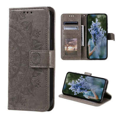 CoverKingz Handyhülle »Hülle für Samsung Galaxy S23+ Flip Case Cover Tasche Etui Mandala« 16,5 cm (6,5 Zoll), Handyhülle Schutzhülle mit Kartenfach mit Mandala Motiv Handycase
