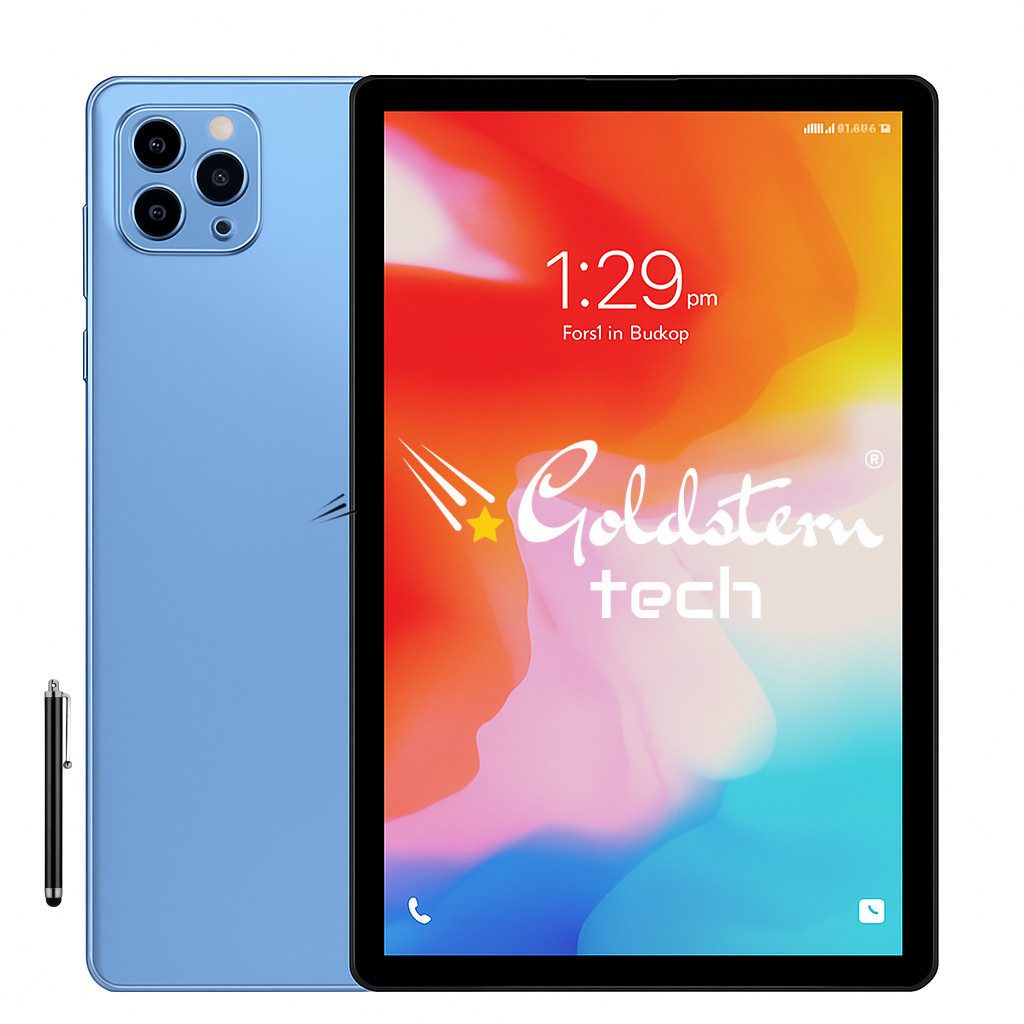 Goldstern-Tech TabSlate-Lite Tablet (10,1", 32 GB, Android 13, 4G LTE, 10,1'' HD,Android 12,4 GB RAM, 64 GB, 4G LTE,6000mAh, USB-C,Zubehör)