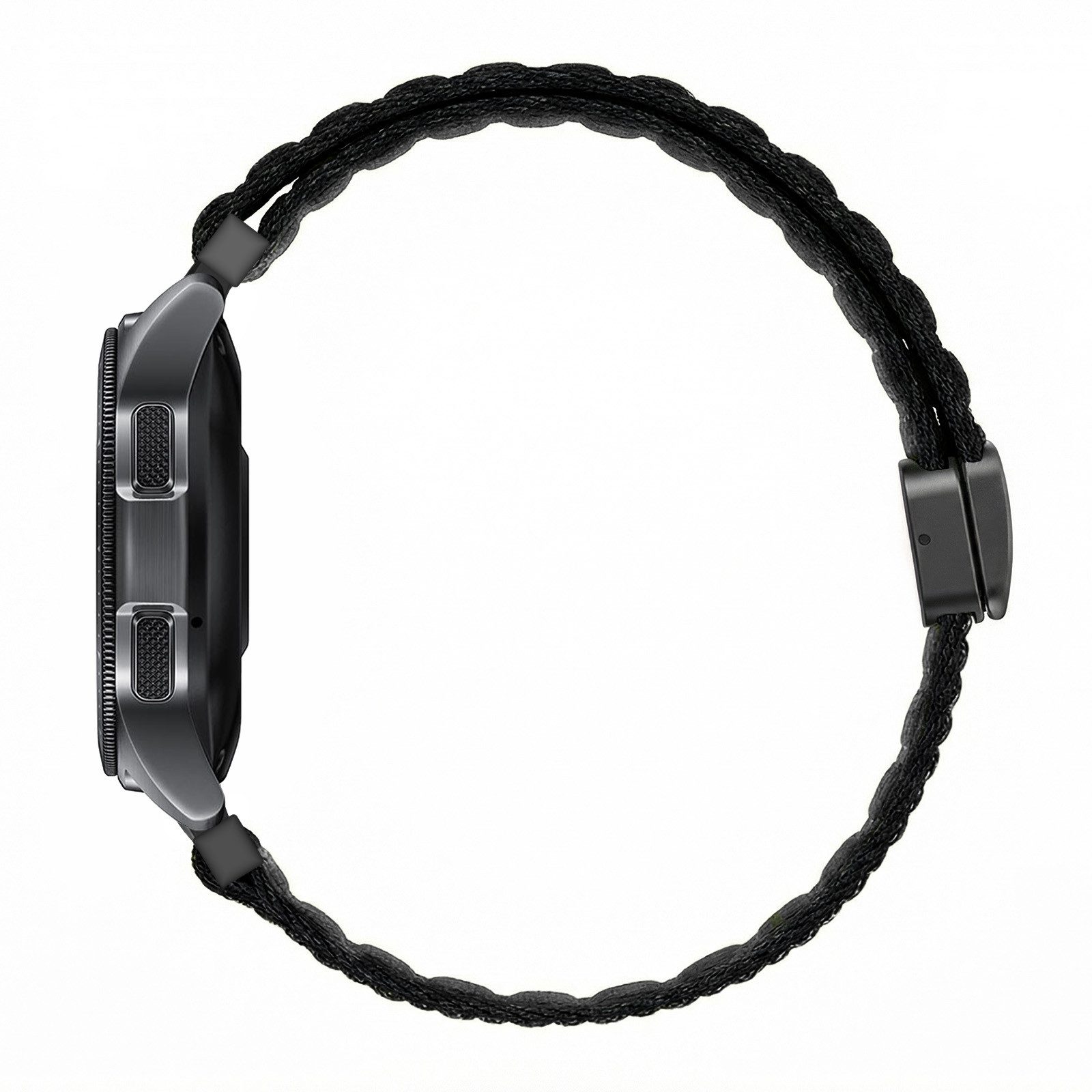 Tec-Expert Smartwatch-Armband für Samsung Galaxy Watch (2018) 46 mm Armband Ersatz Wechsel Band, Nylon Textil mit Magnetverschluss, stufenlos Verstellbar atmungsaktiv