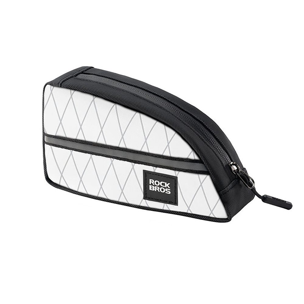 ROCKBROS Fahrradtasche Oberrohrtasche Rahmentasche Faltradtasche (Spar-Set, 1-tlg., 20 x 16 x 5 cm leicht), 0,8 l, Netzinnentasche, formstabil