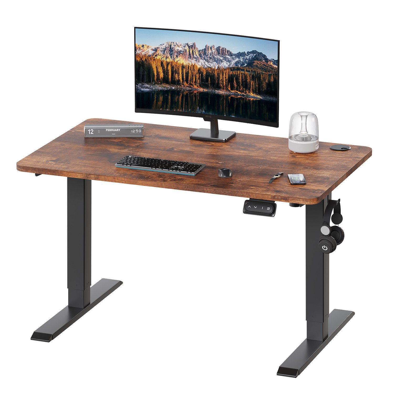 HOMALL Schreibtisch Höhenverstellbar elektrischer Memory-Funktion 100/120/1 günstig online kaufen
