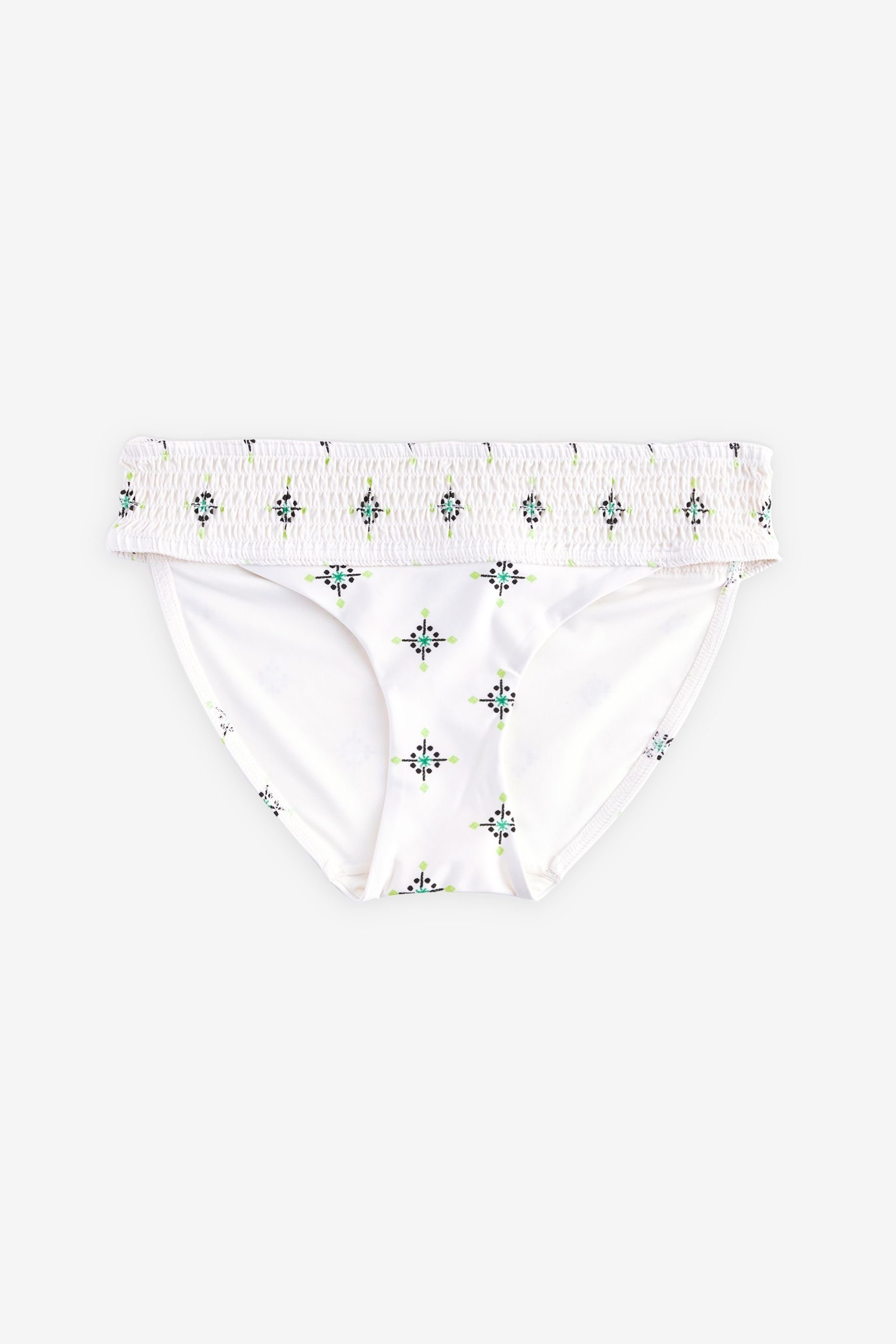 Next Bikini-Hose Gesmokte Bikinihose mit hohem günstig online kaufen