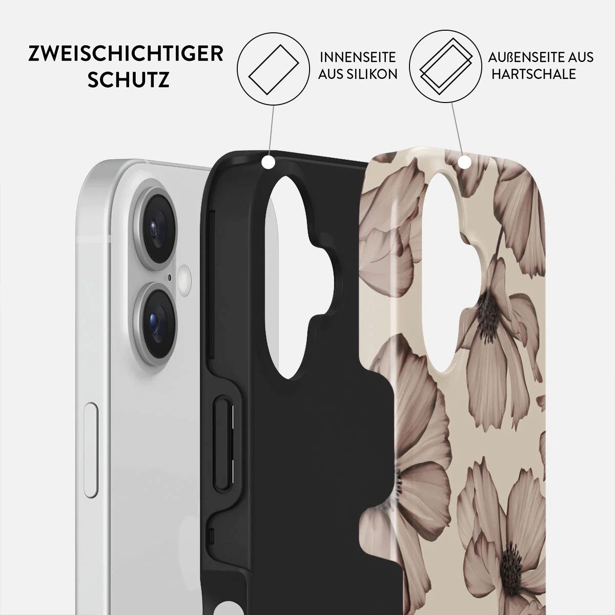 BURGA Handyhülle SafetySet: MagSafe Case Barely Yours + GRATIS Glasschutz iPhone 16