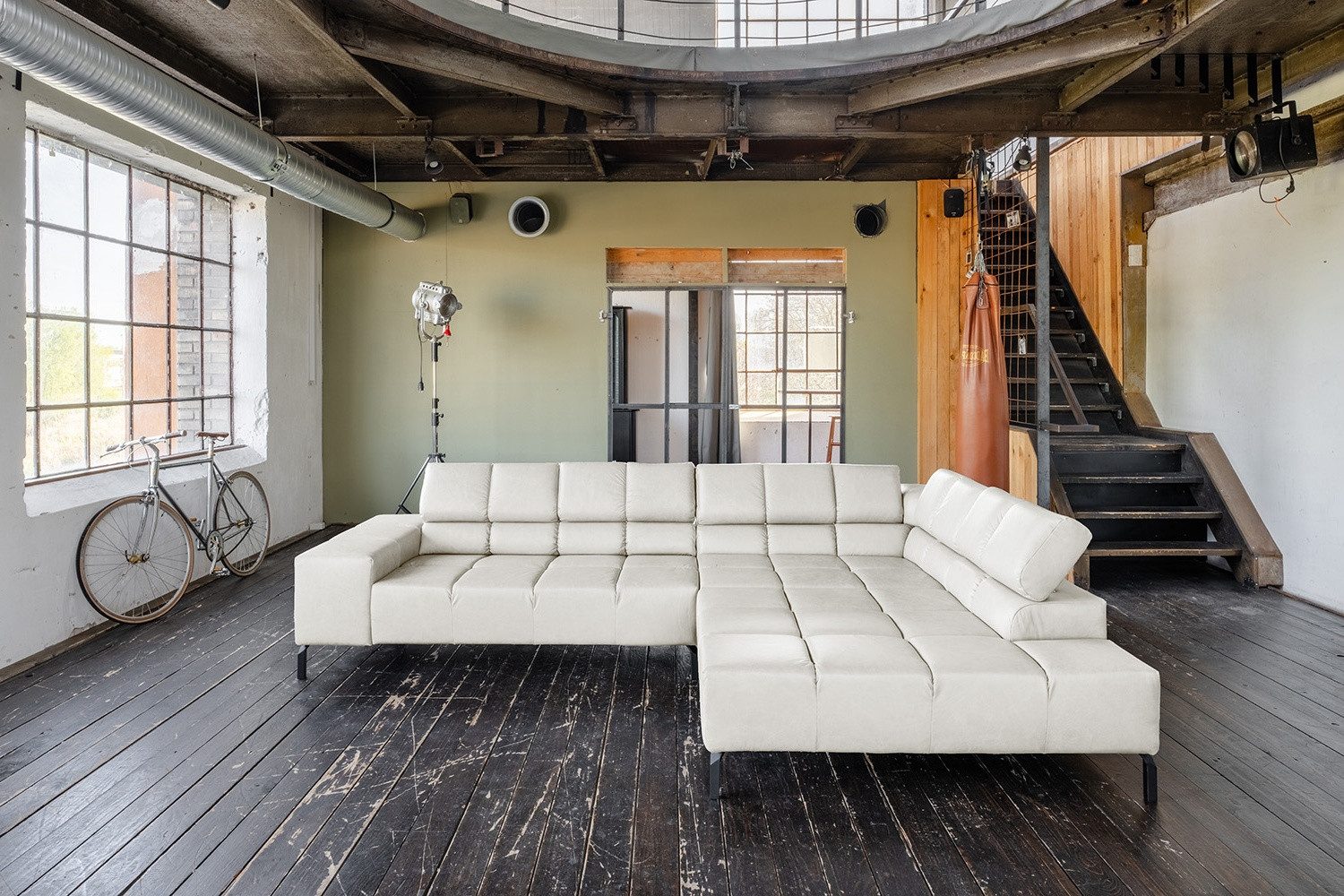 KAWOLA Ecksofa, L-Form rechts oder links Leder verschiedene Farben 321x216 cm