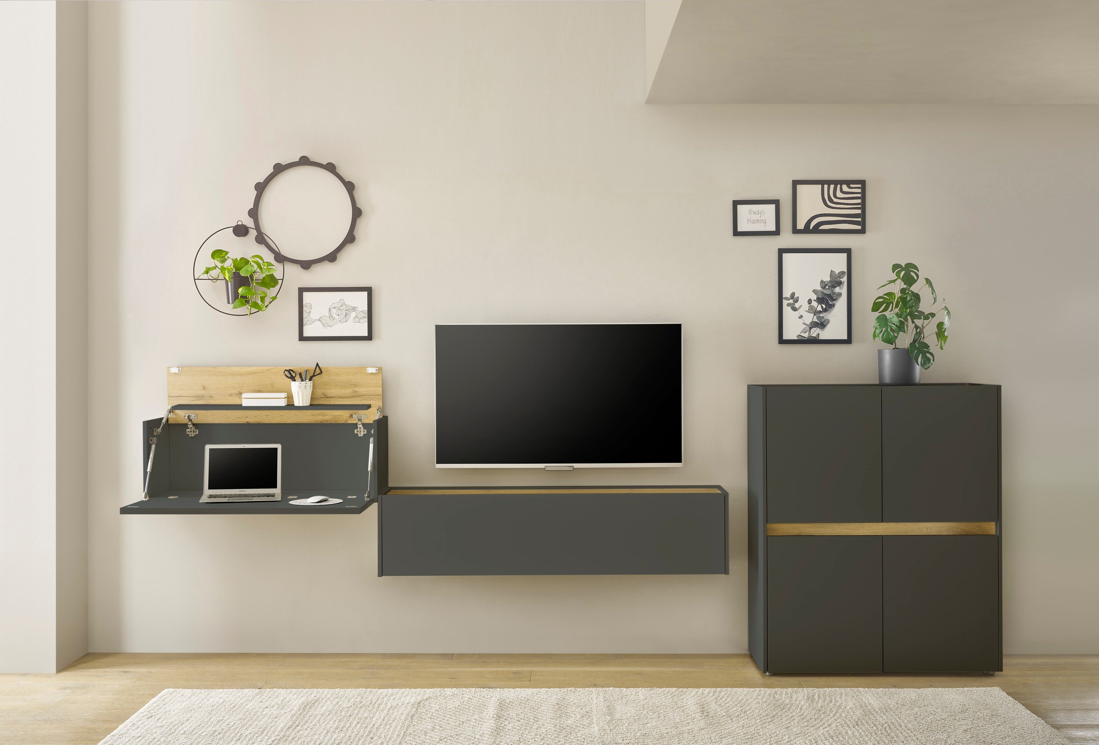 INOSIGN Büromöbel-Set CiTY/GiRON, (Set, 3-tlg), Home Office